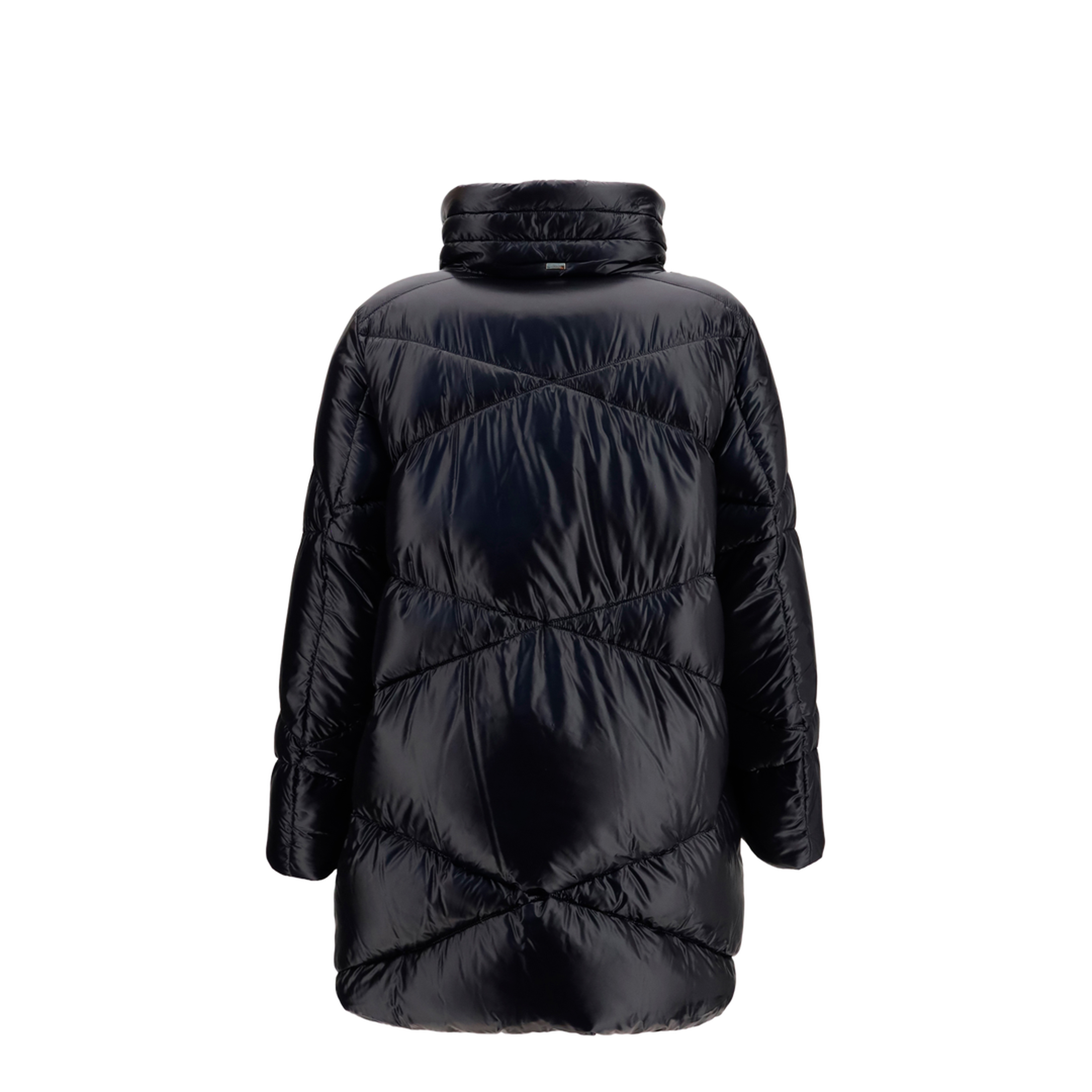 Quilted Drawstring Down Jacket - Image 2