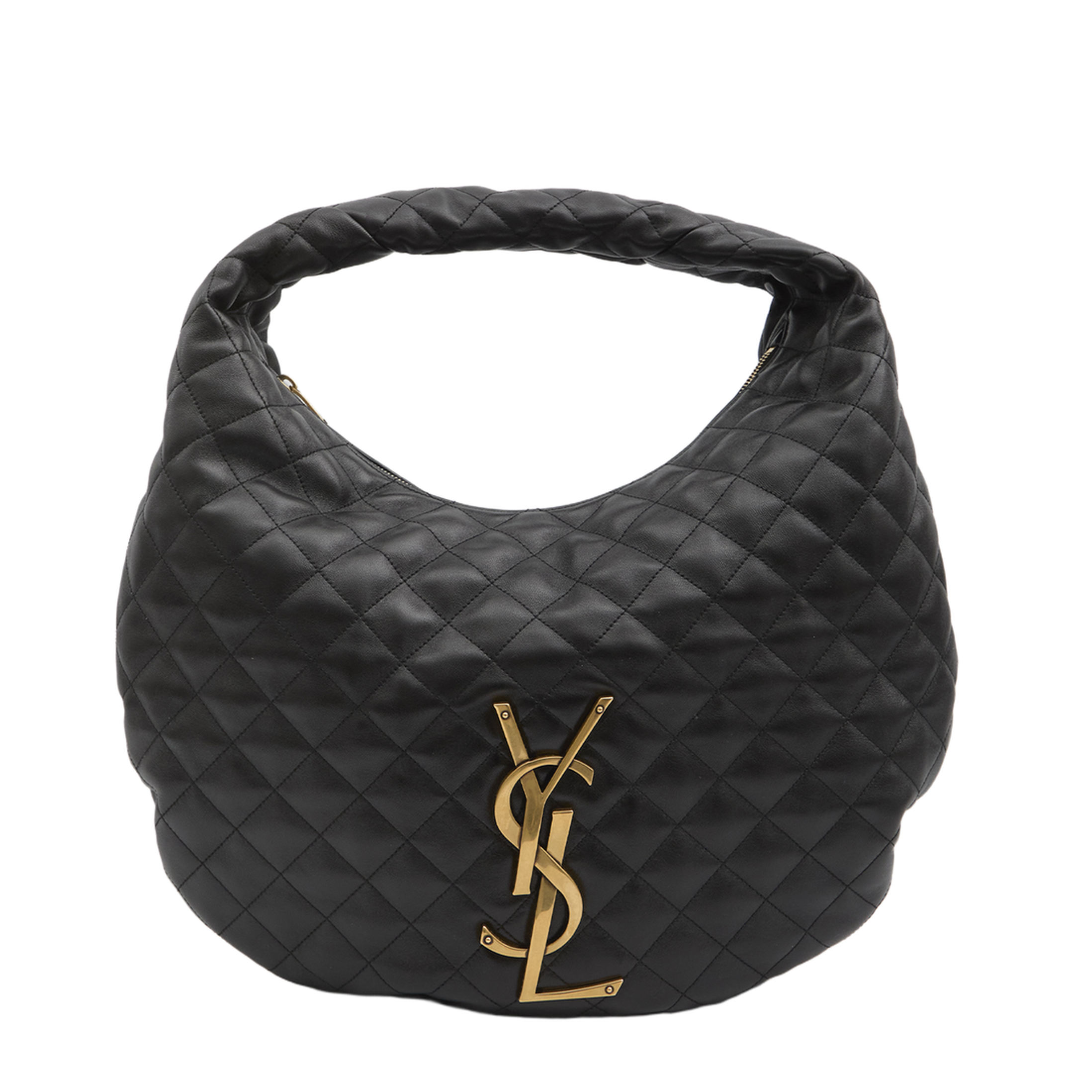 ICARE Hobo in Quilted Nappa in Black - Image 1