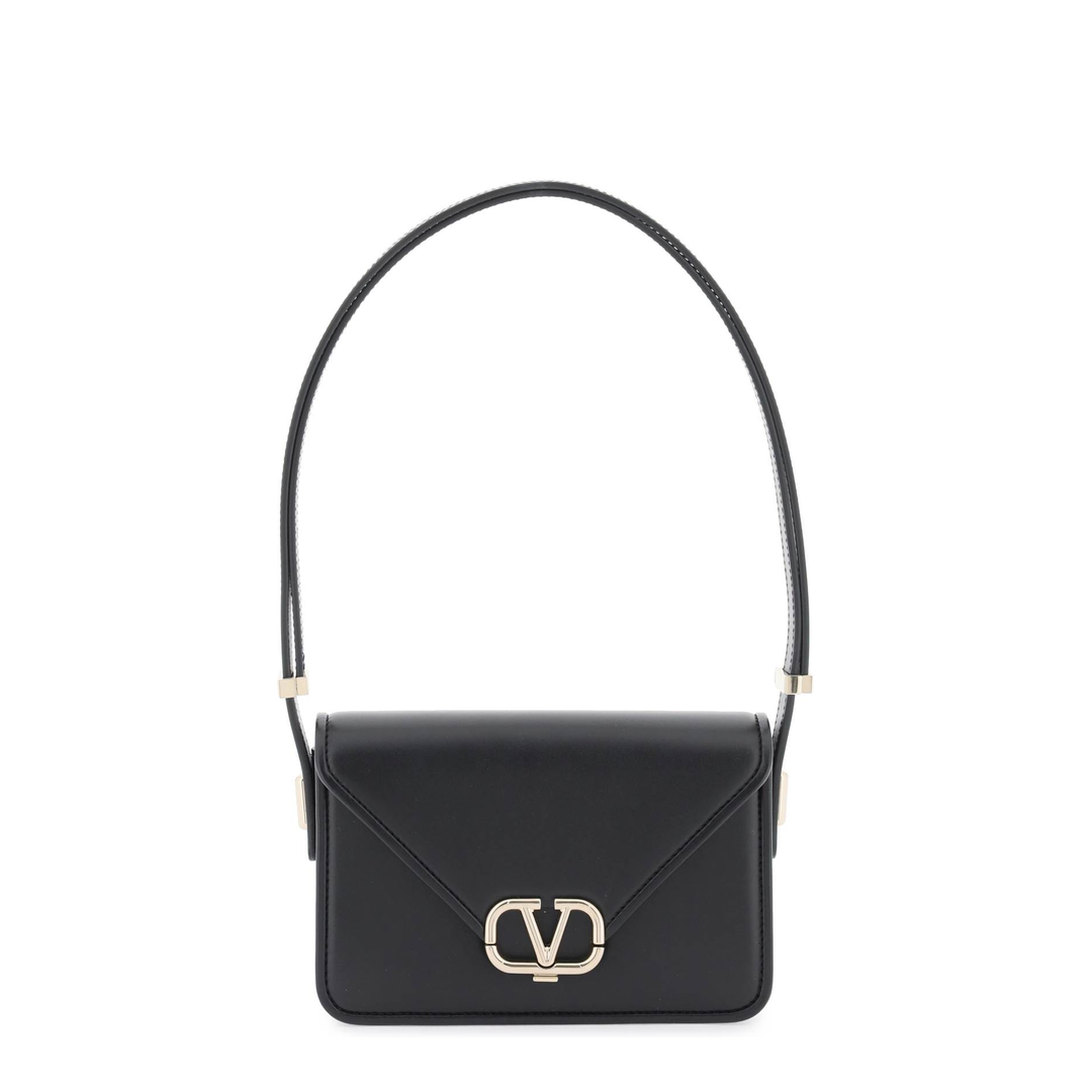 Small Letter Bag In Calfskin - Black - Image 5