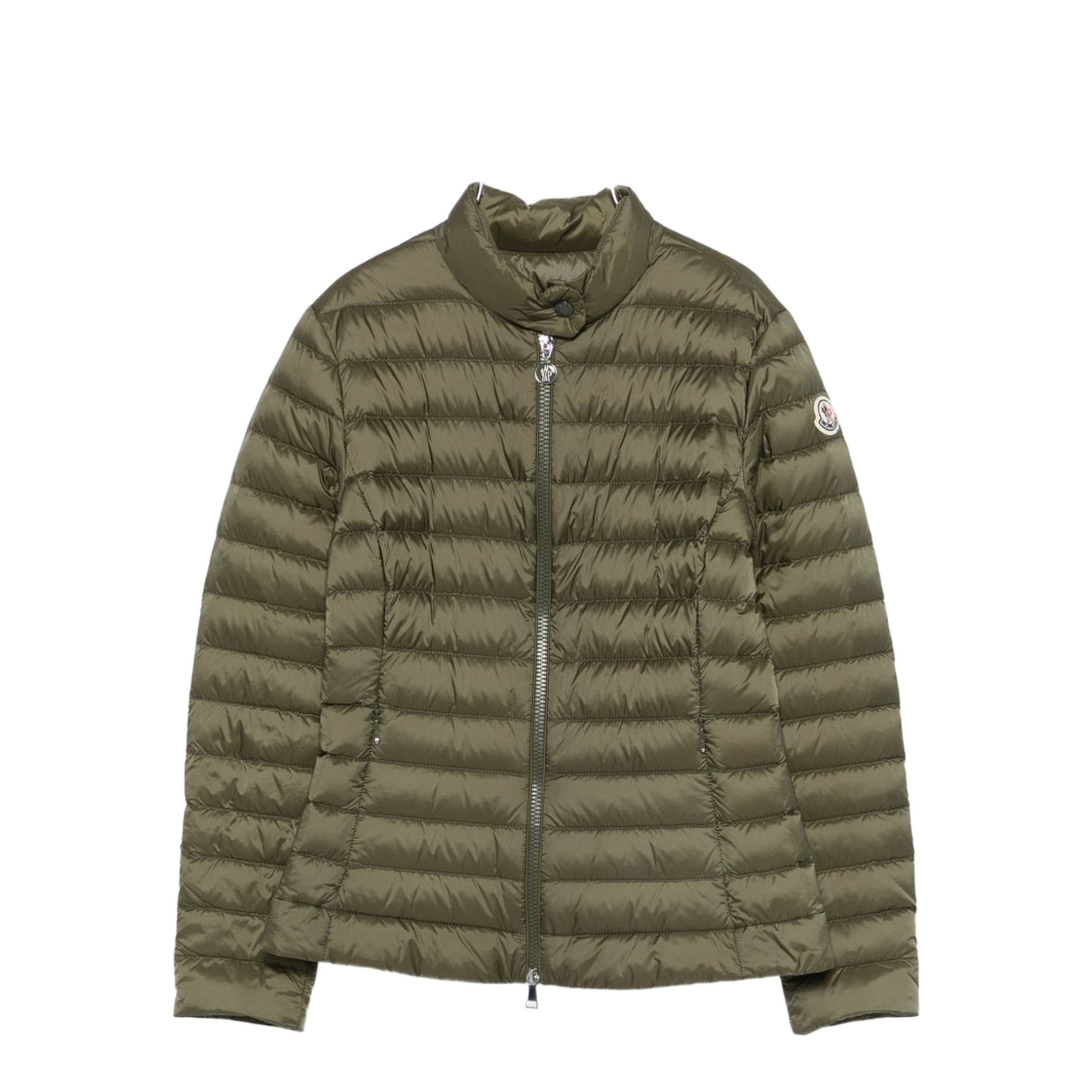 Olive Green Nylon Genet Down Jacket - Image 1