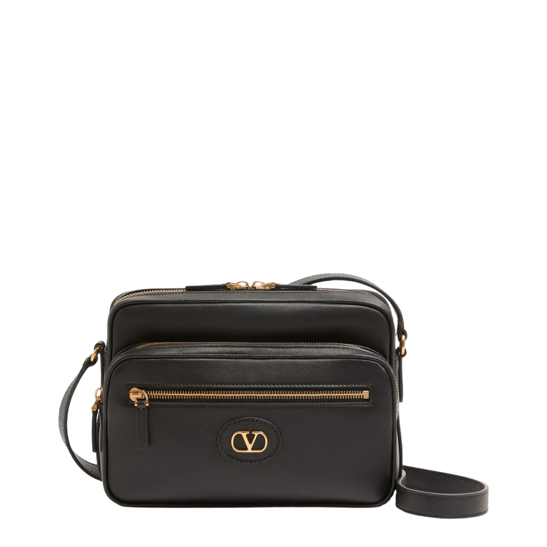 Antibes Calfskin Shoulder Bag - Black - Image 1