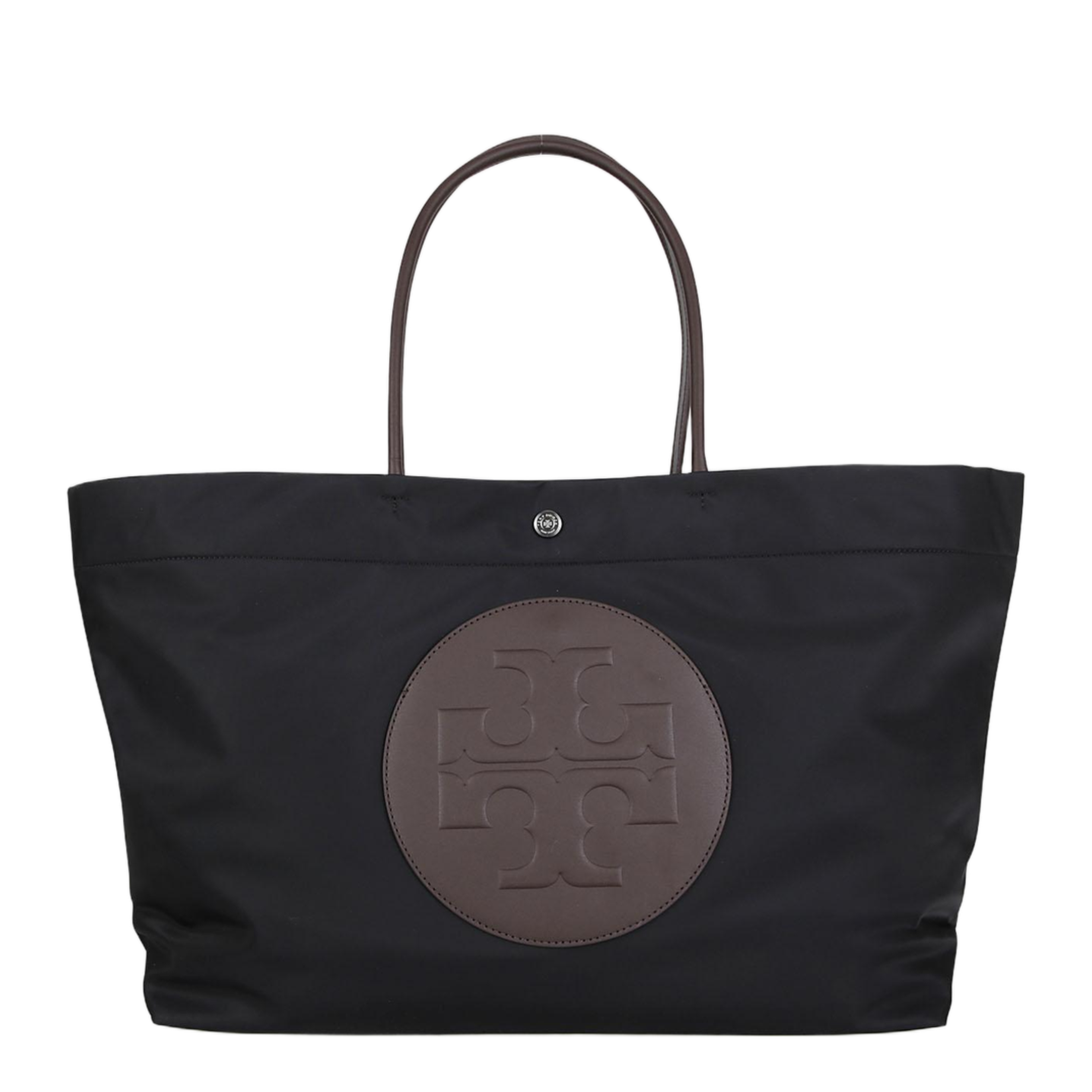 Ella Twist Nylon Shoulder Bag With Maxi Front Logo Patch - Image 1