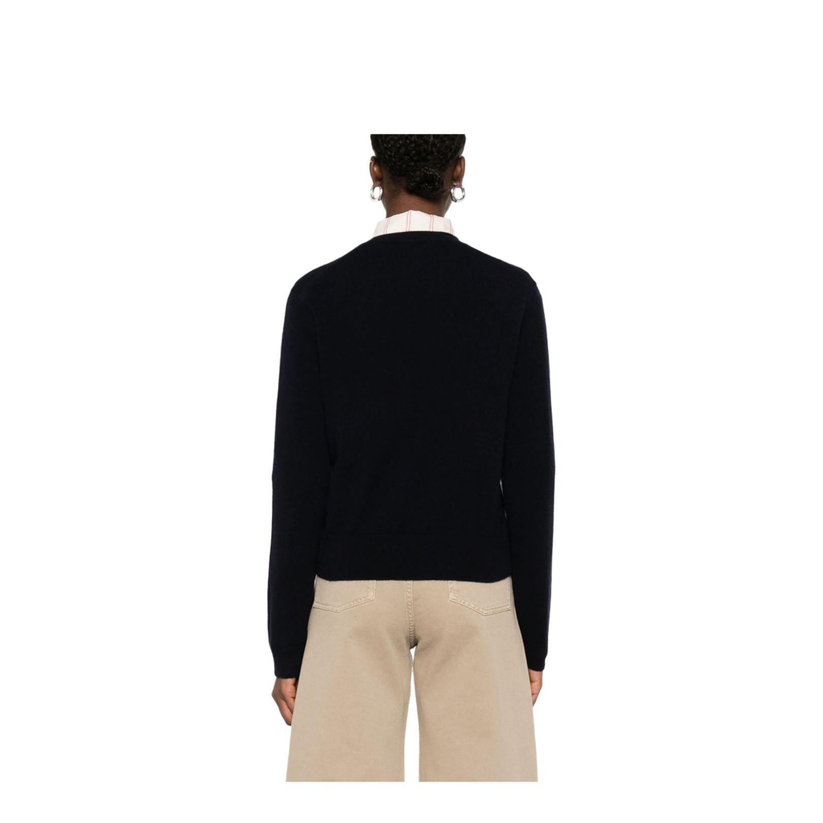 Cashmere V-Necked Sweater - Image 3