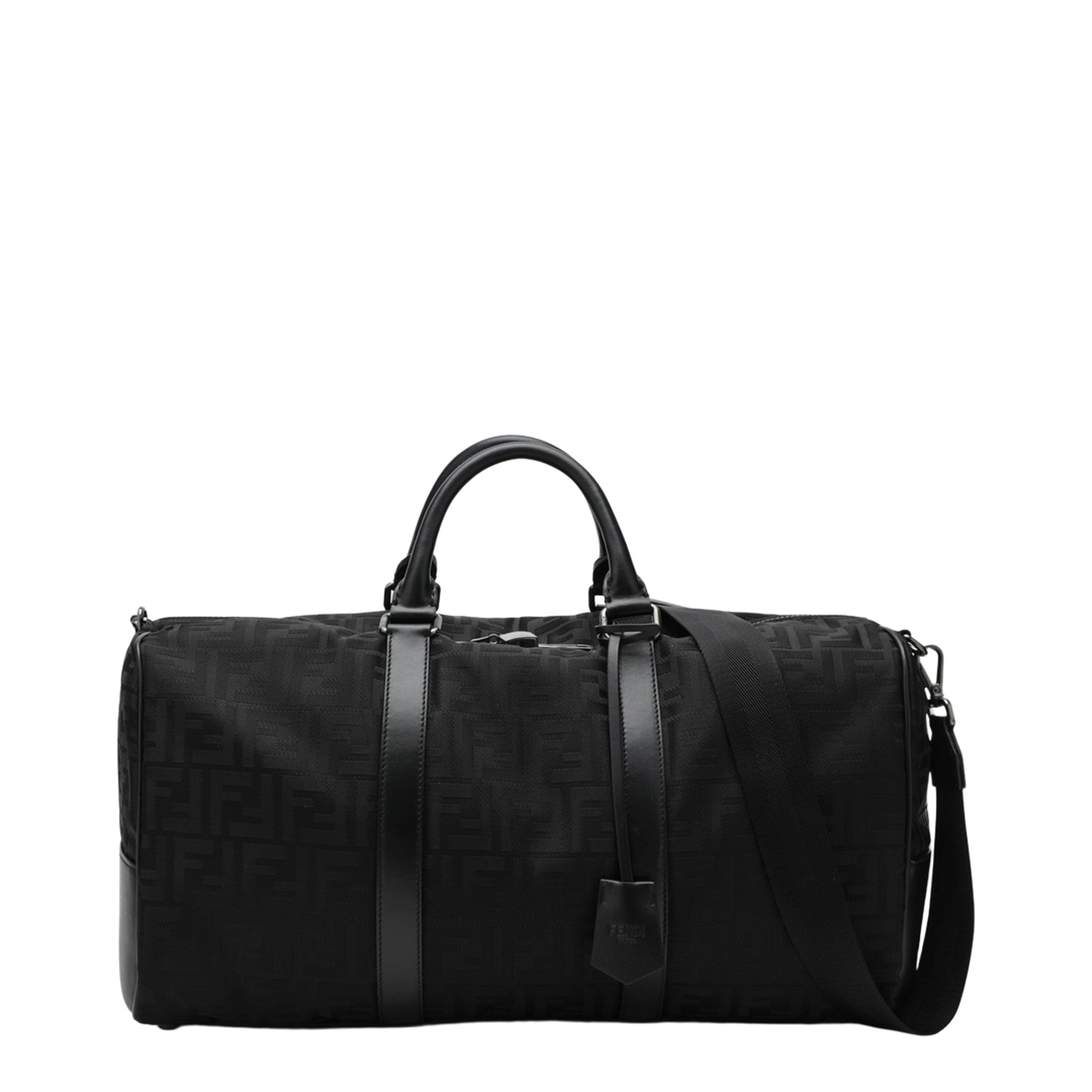 FF Medium FF Nylon Travel Bag - Black - Image 1