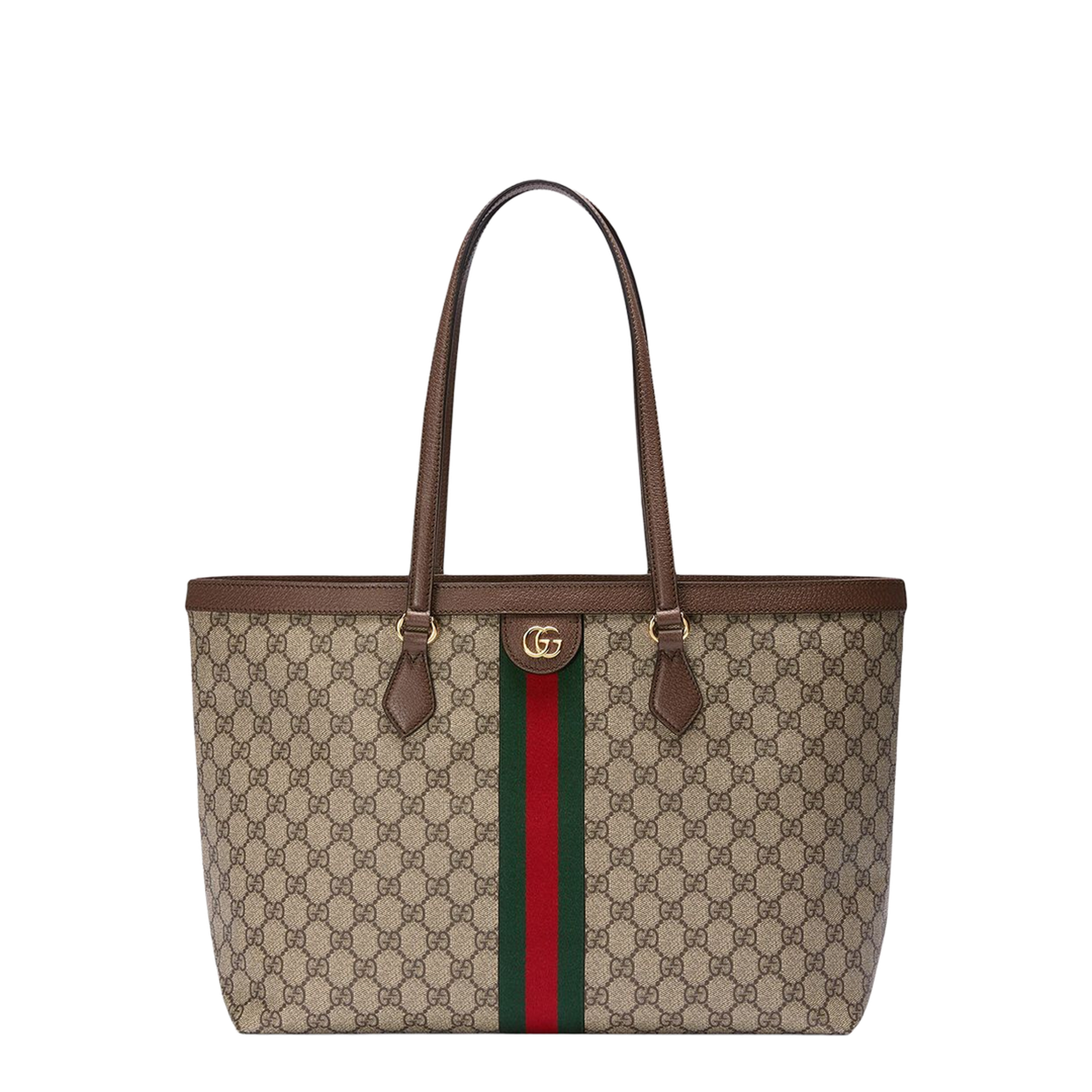 Ophidia Gg Middle-Sized Tote Bag Brown - Image 1