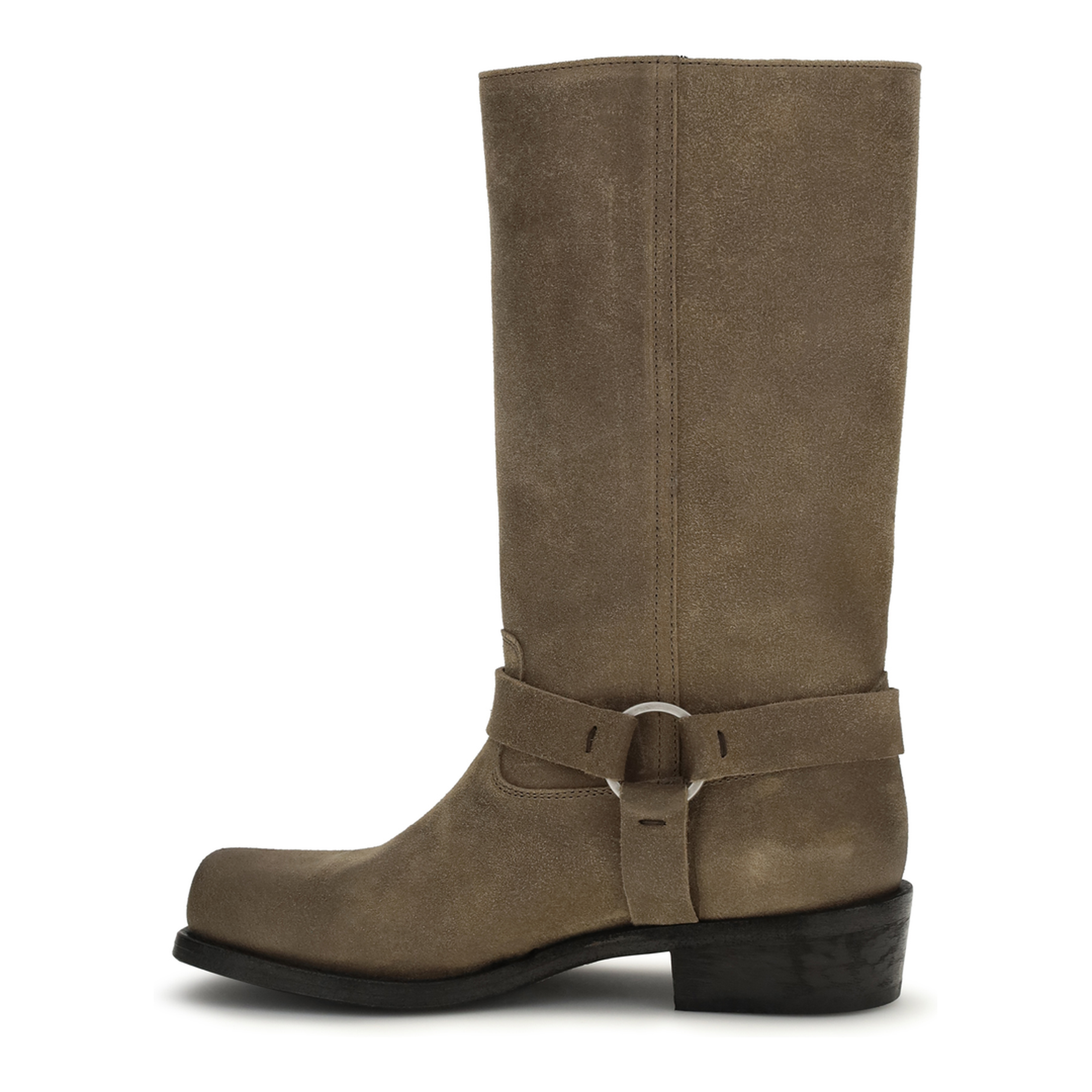 Suede Biker Boots - Image 3