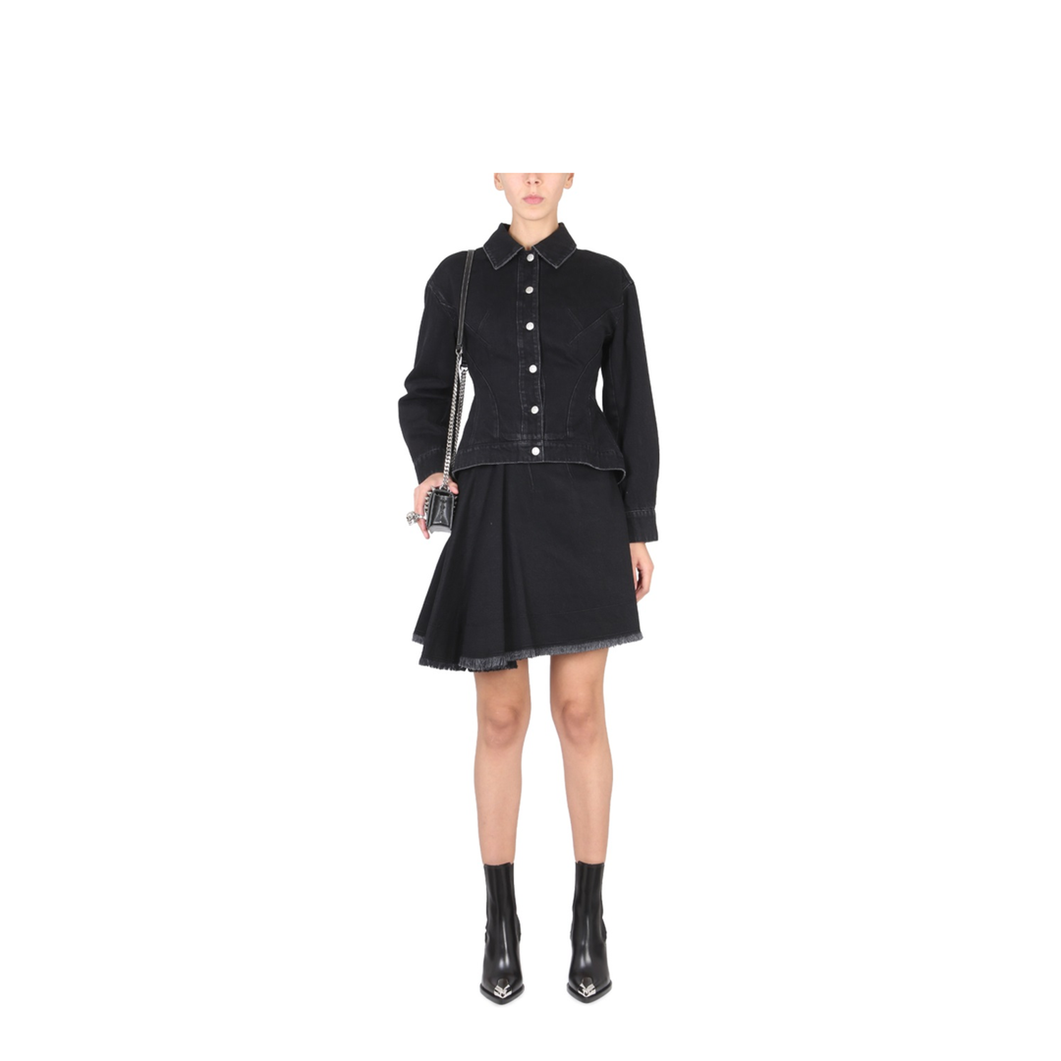 Asymmetrical Mini Skirt - Image 2