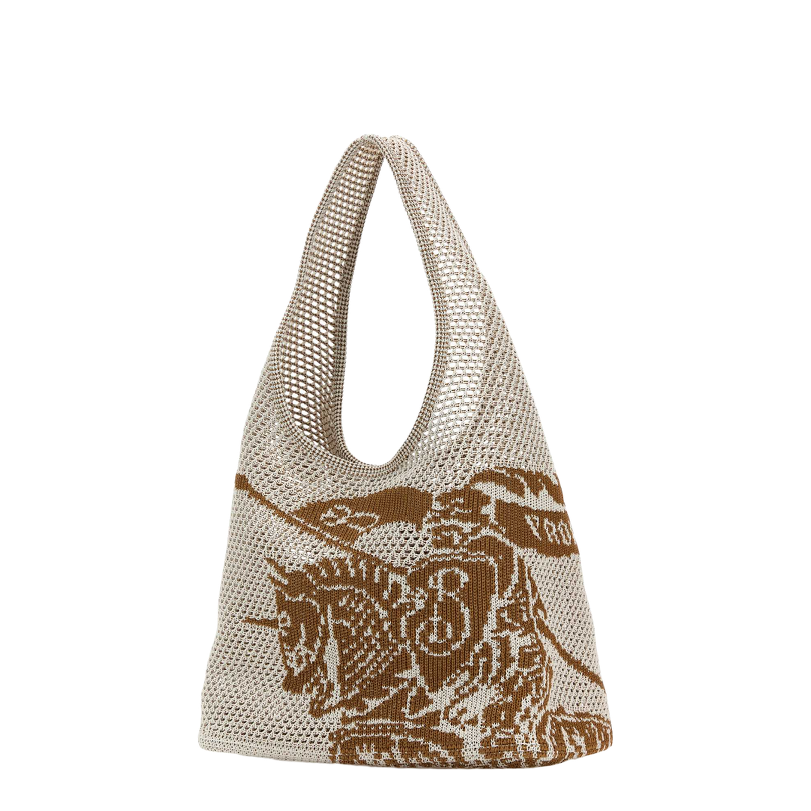 Crochet Shopping Bag White - Image 2