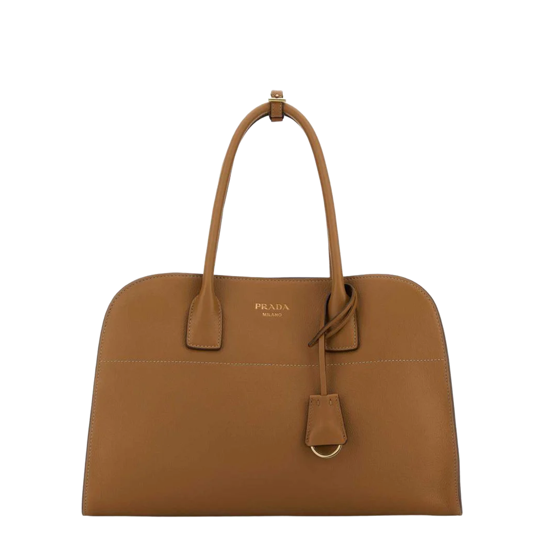 Large Calfskin Tote Bag - Caramel - Image 1