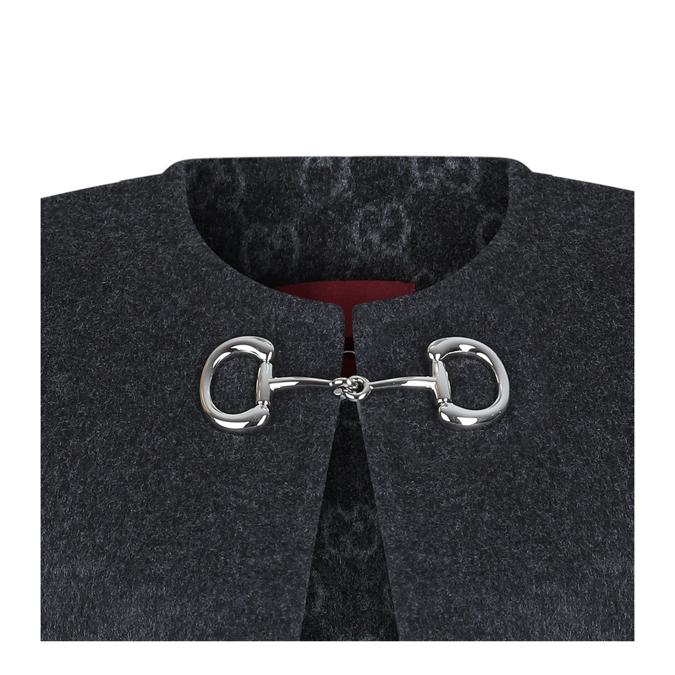 Wool and Silk Cape with Clamp - Image 6