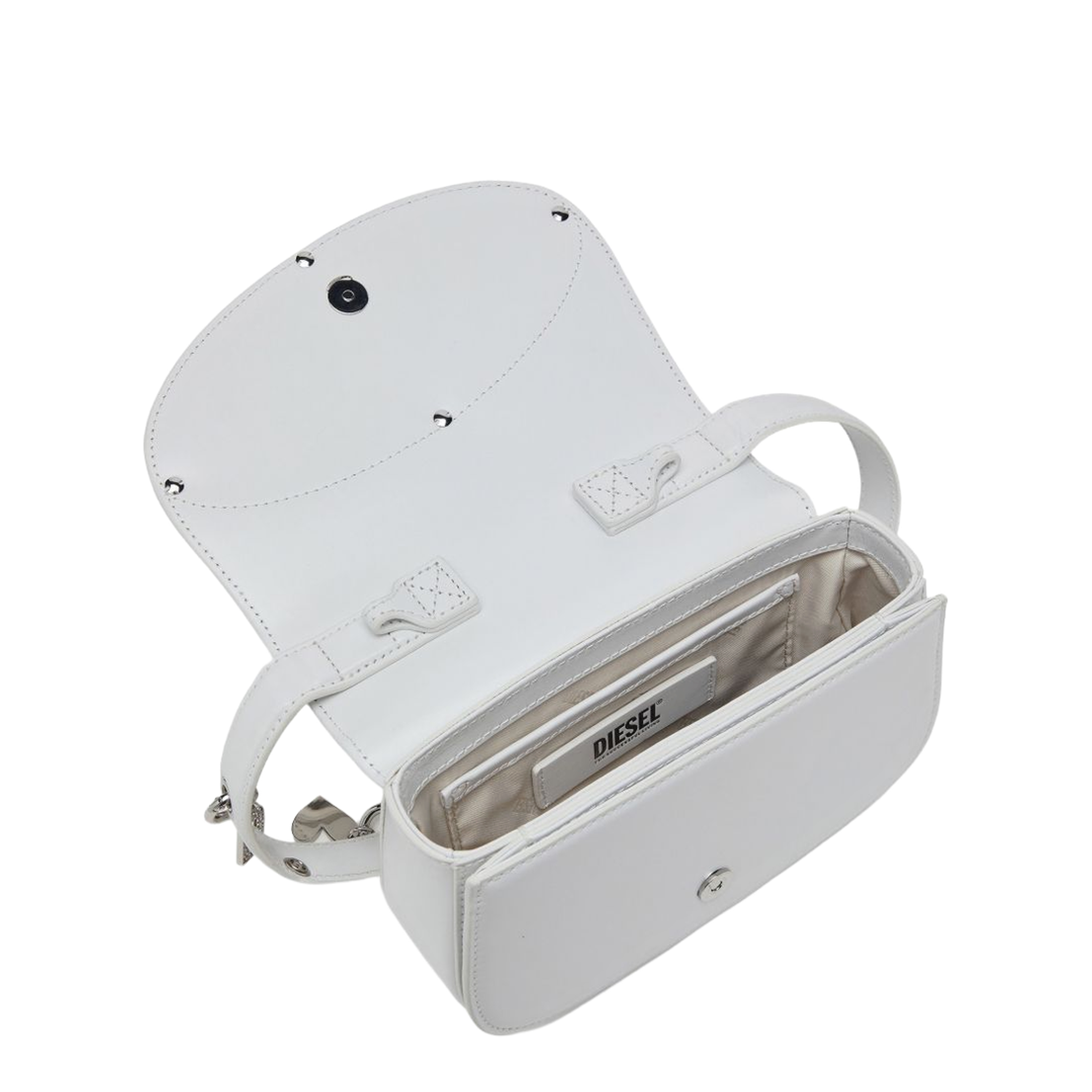 1DR Nappa Leather Shoulder Bag - White - Image 4