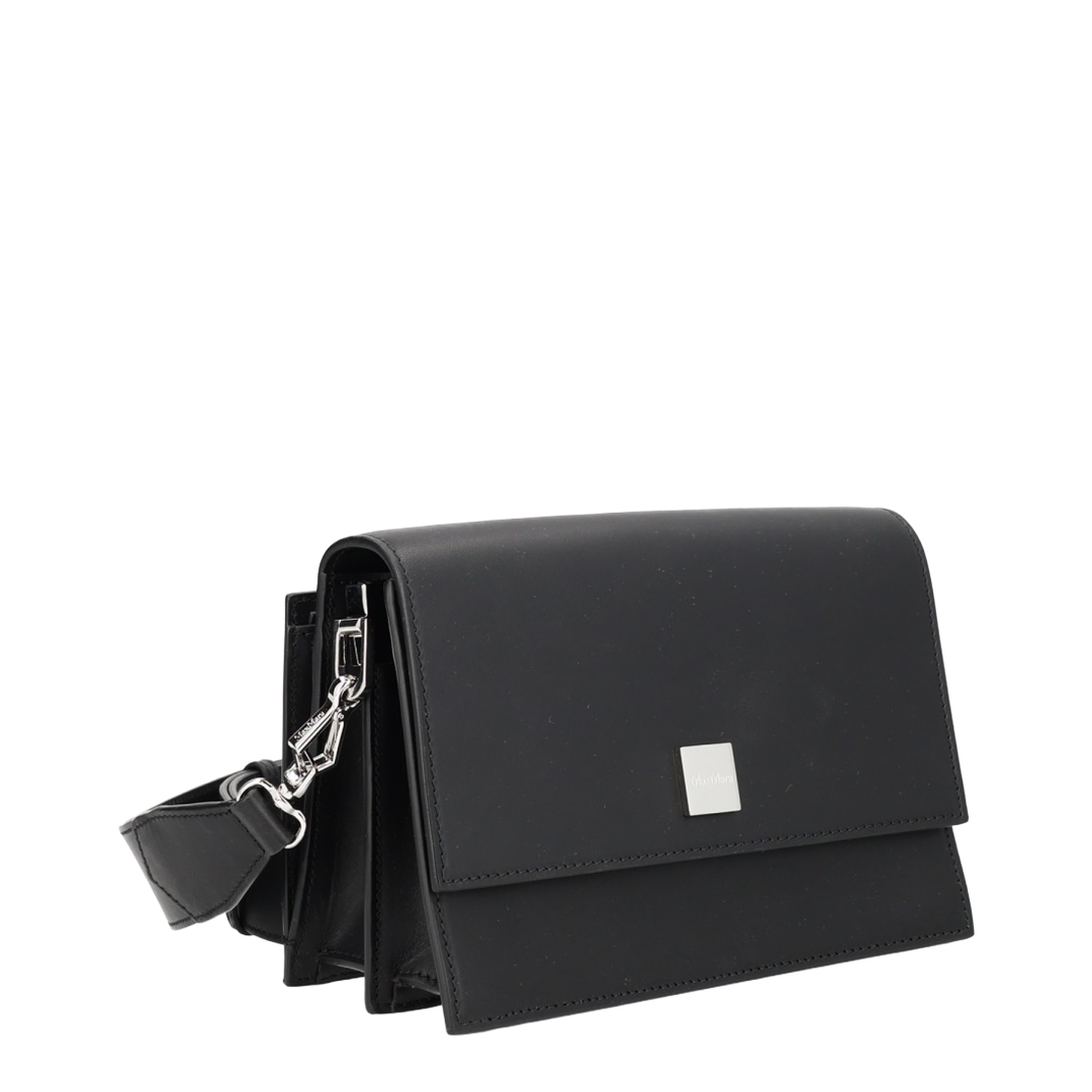 Biancaroughs Small Leather Crossbody Bag - Black - Image 3