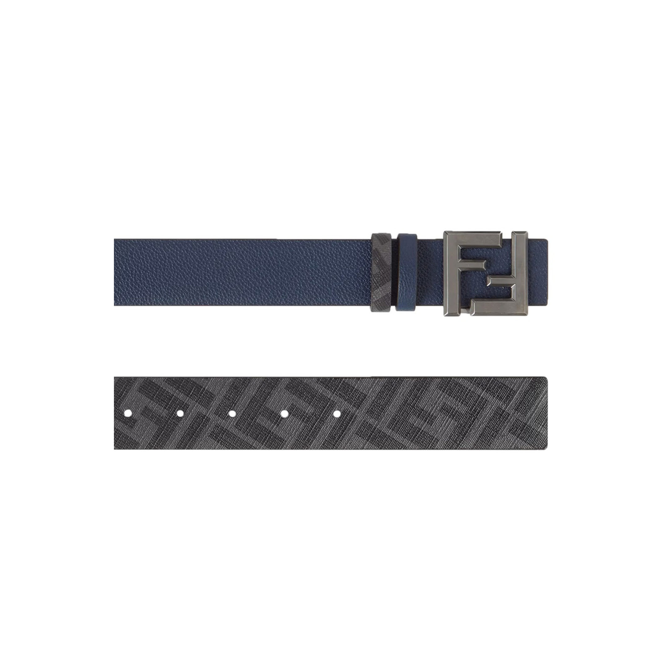 Squared FF Belt Leather Blue - Image 3