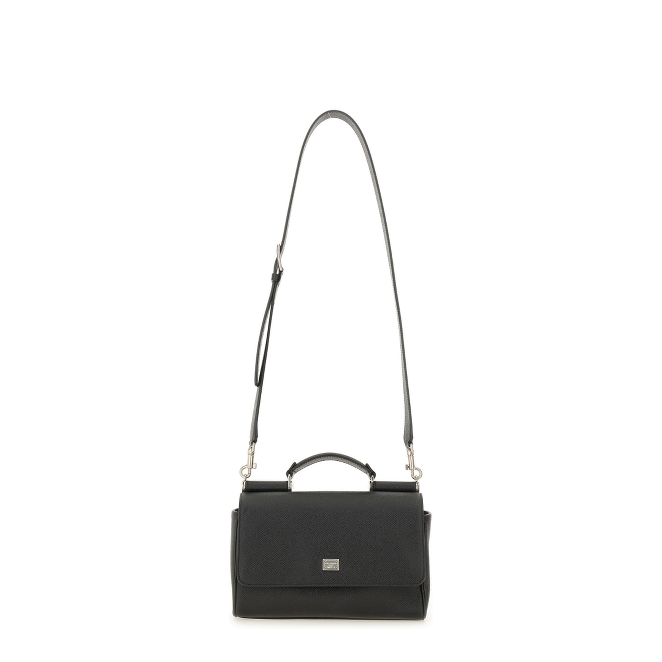 Leather Tote Bag In Black - Image 2