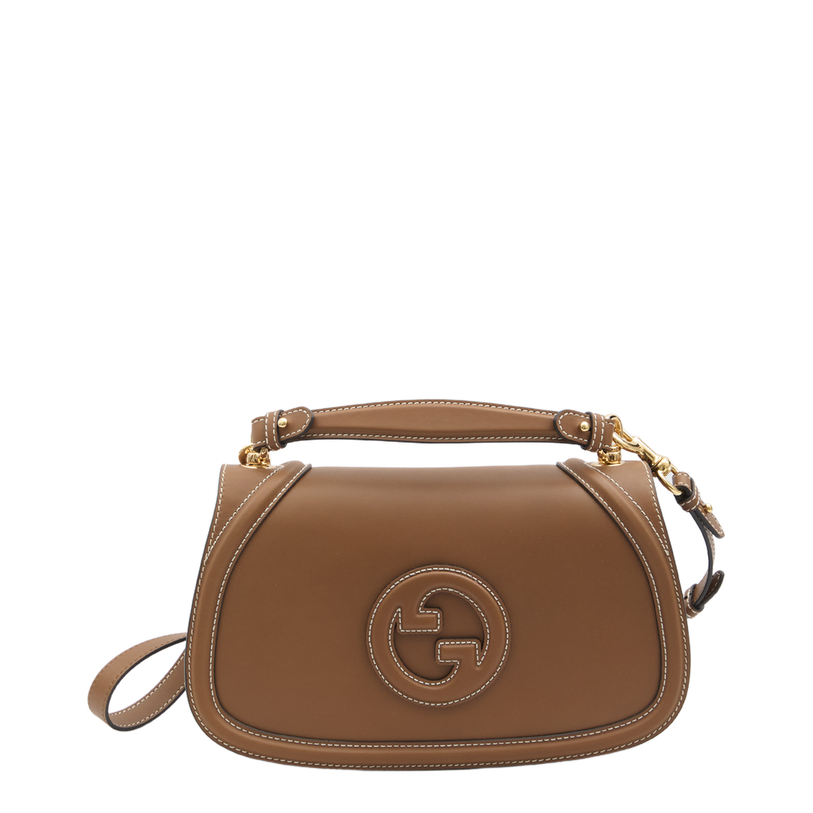 Blondie Large Leather Top Handle Bag - Tan - Image 2
