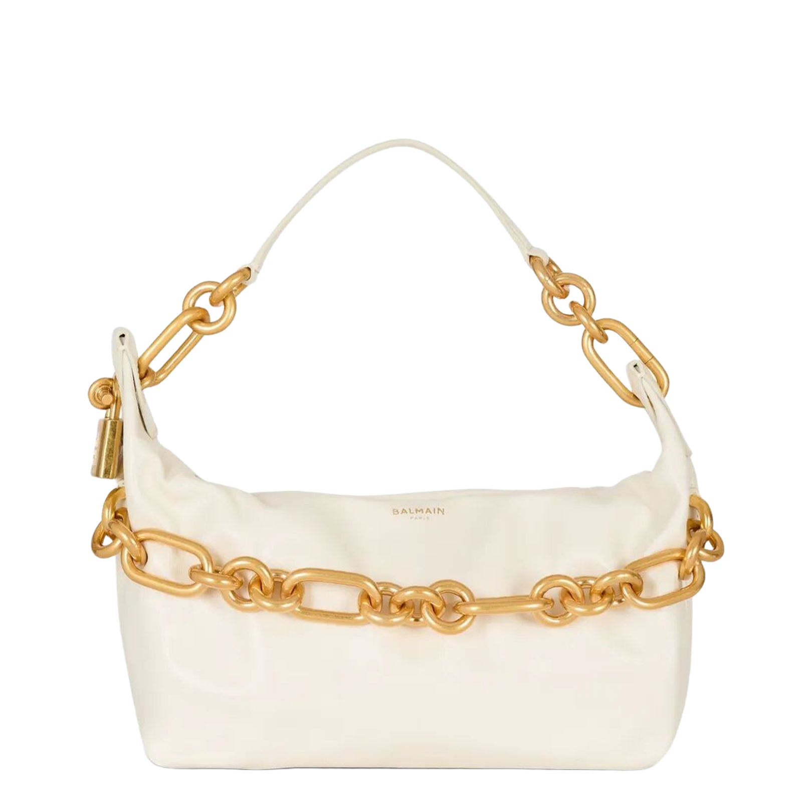 Medium Hand Bag Leather White - Image 1