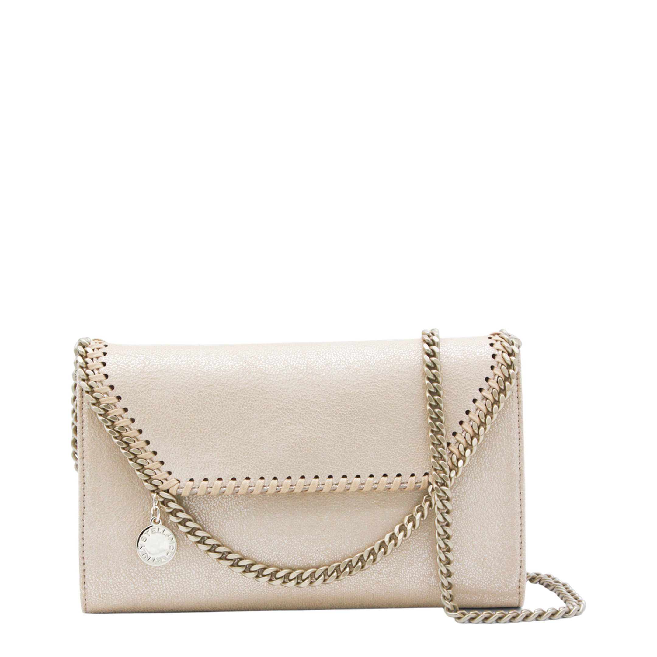 Falabella Polyester Wallet On Chain - Gold - Image 1