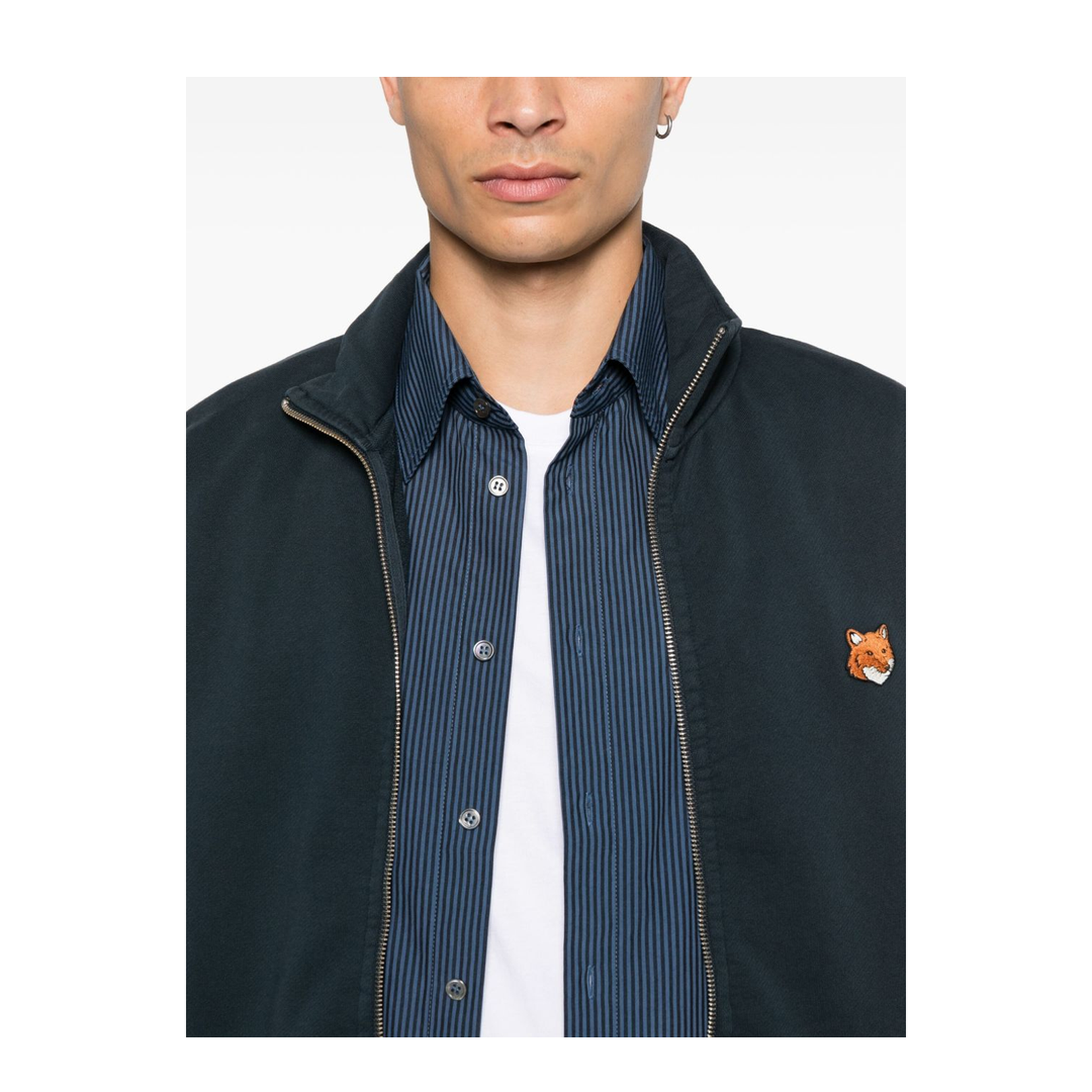 Fox Head Cotton Zipped Sweatshirt - Image 3