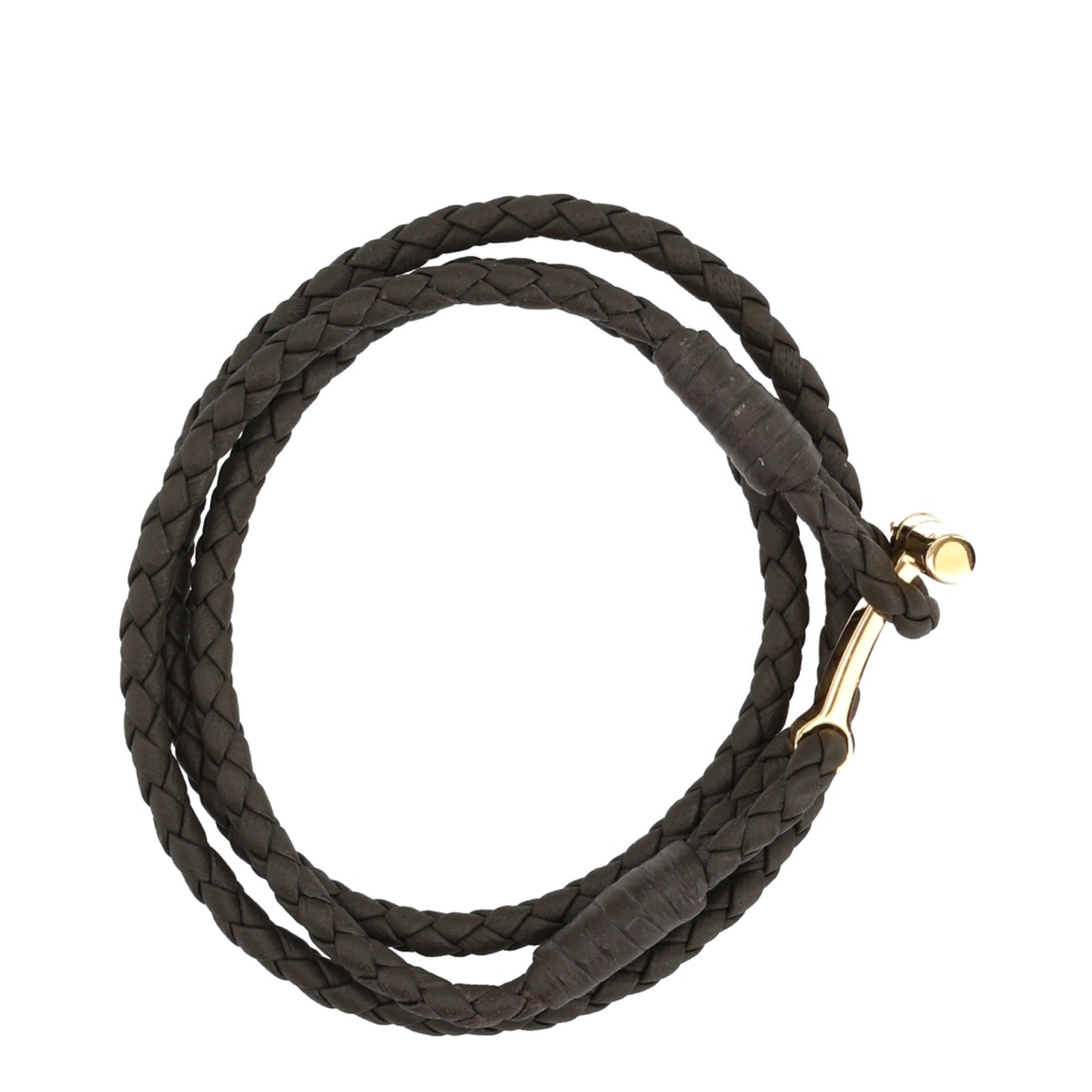 Braided Leather Bracelet - Image 1