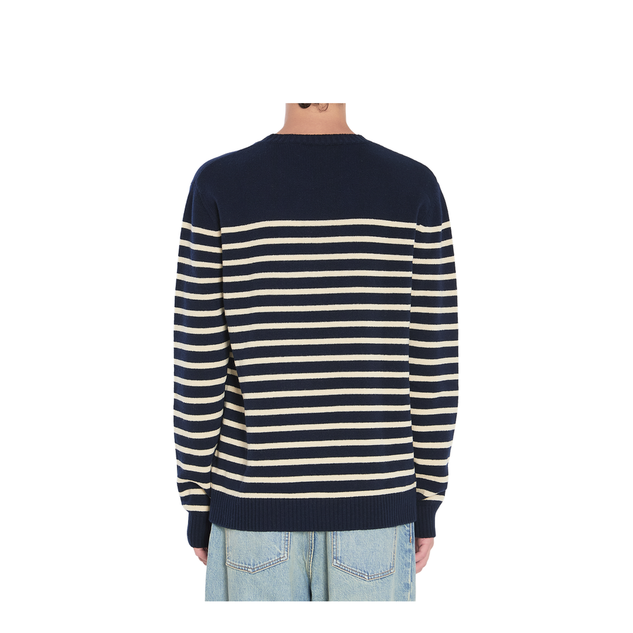 Men's Striped Wool Sweater - Image 4