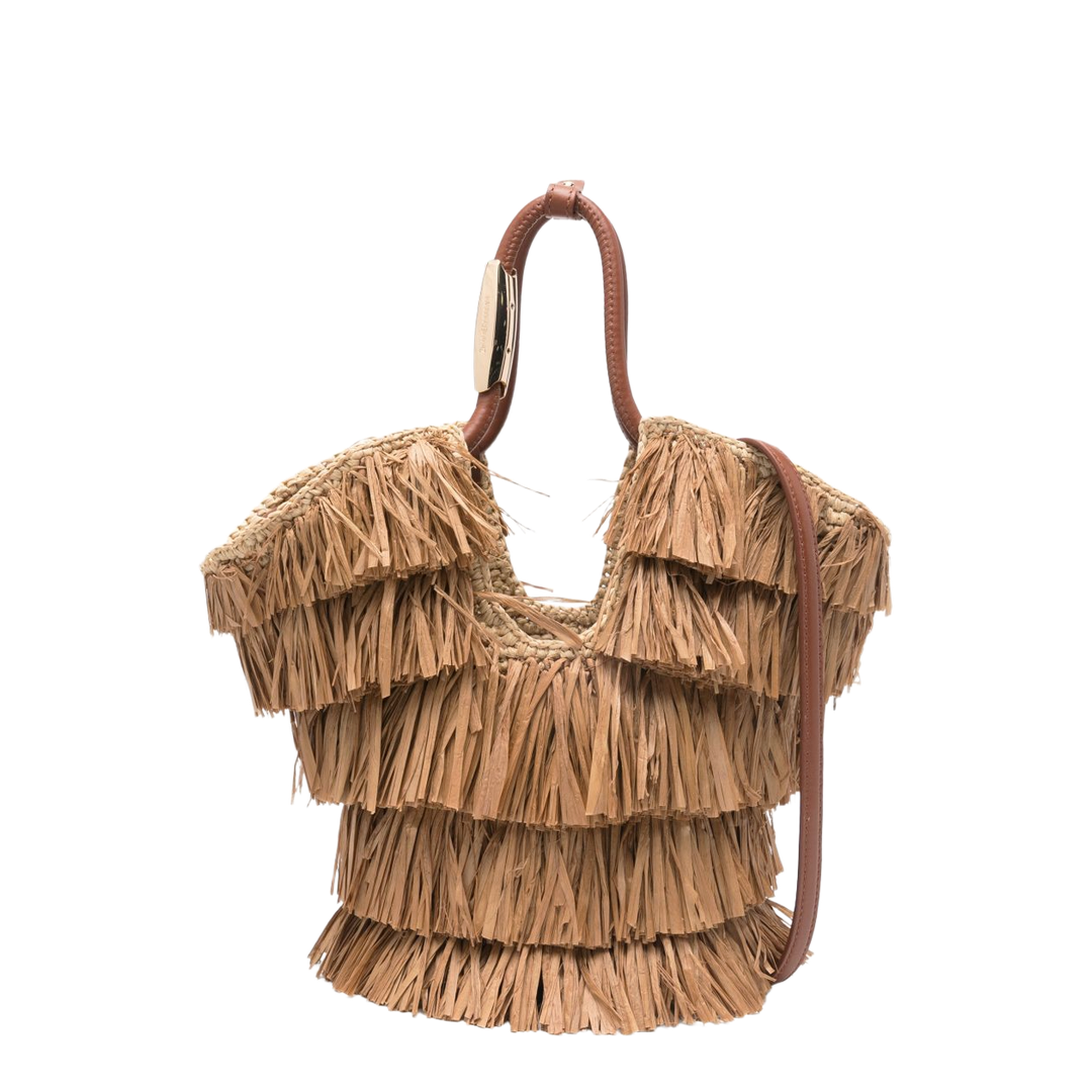 Goldentime Fringed Tote Bag - Image 1