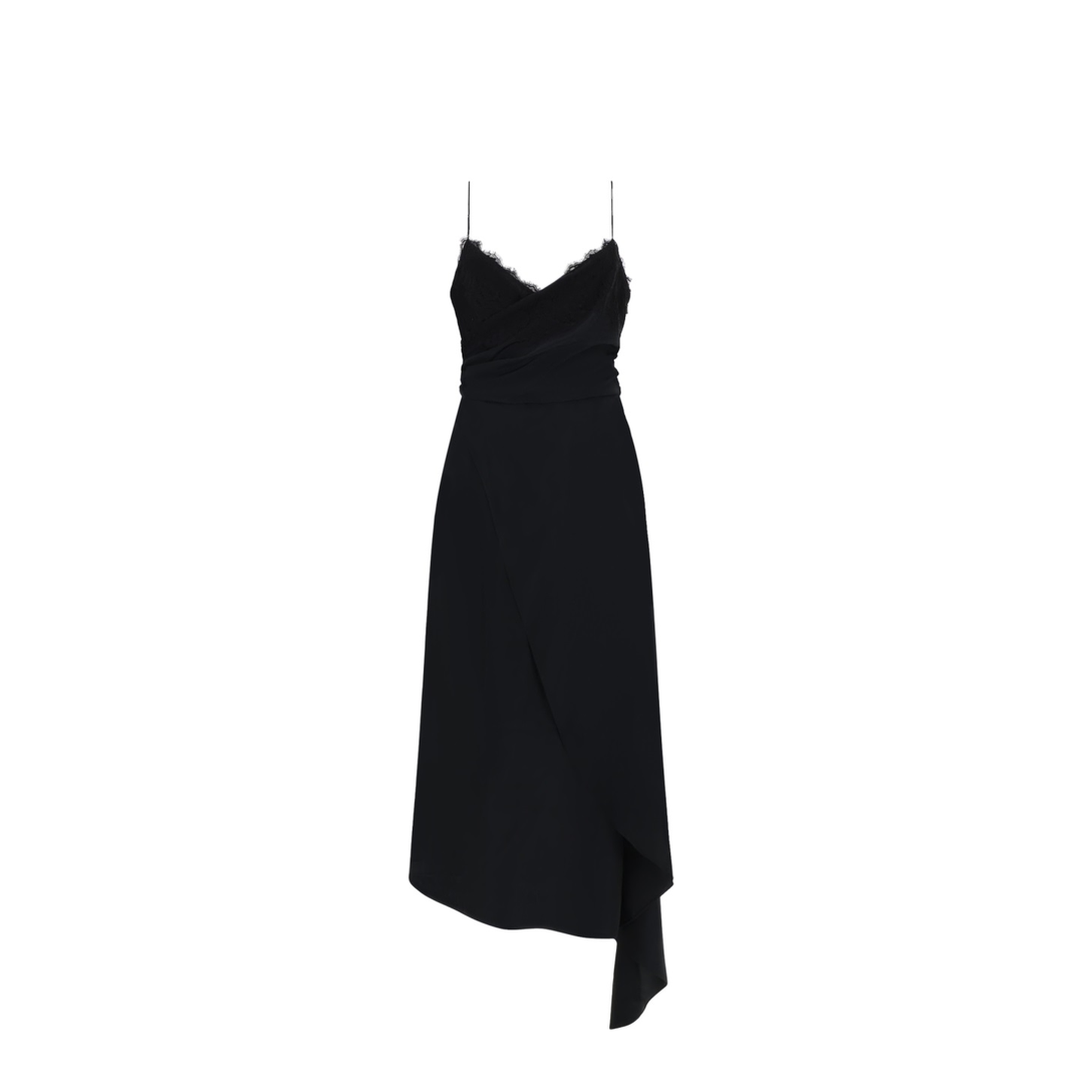 MIDI DRESS WITH LACE - Image 1