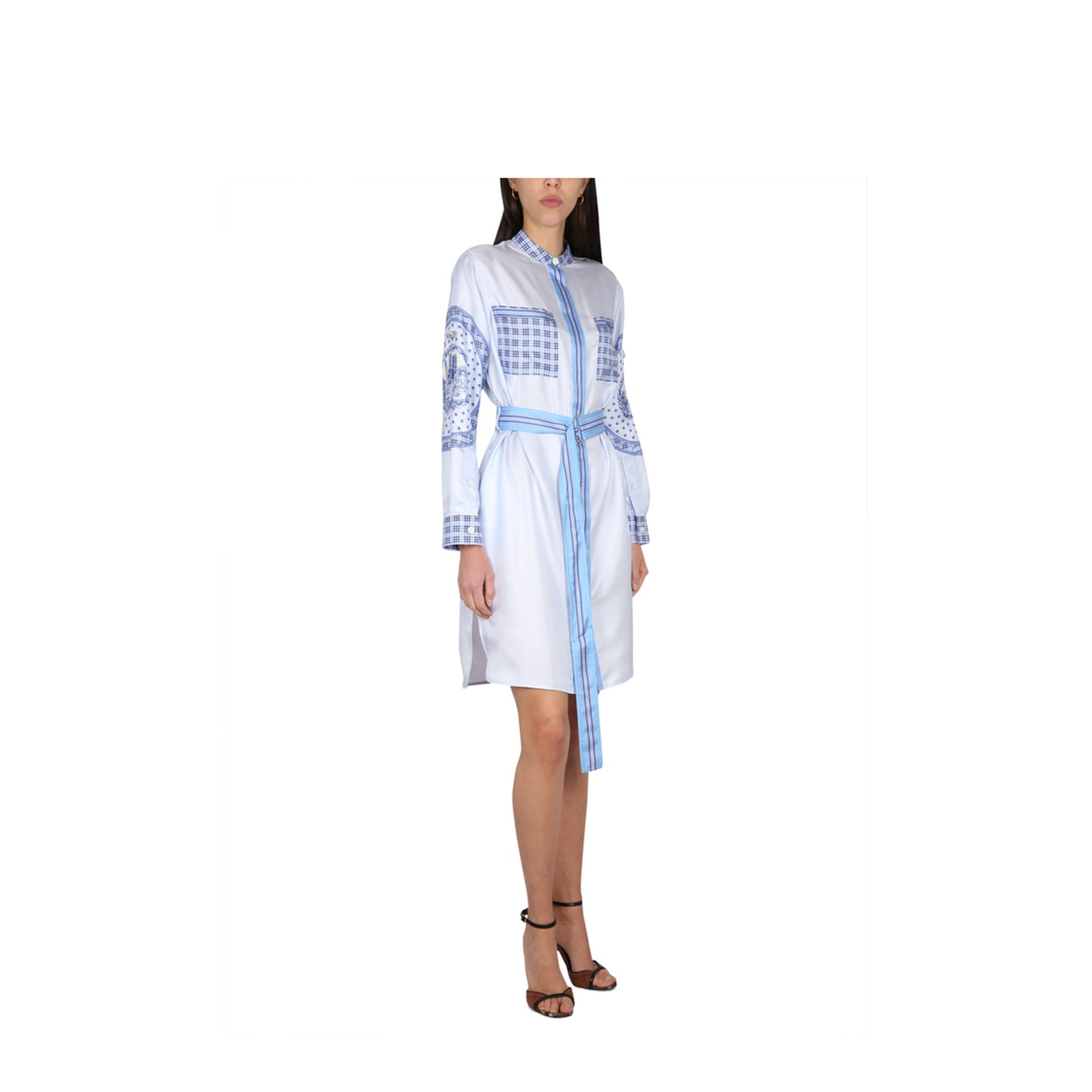 Silk Chemisier Dress - Image 2