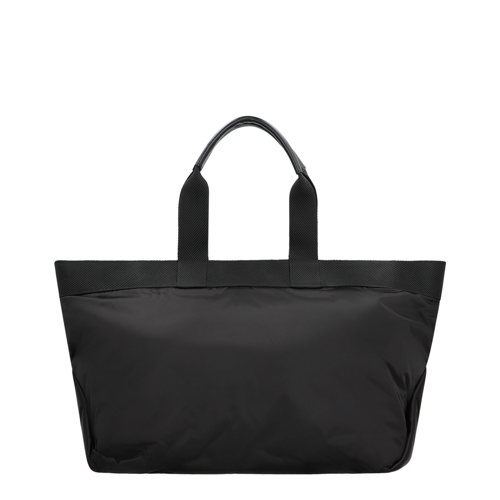 Nylon Classic Logo Large Tote Bag Black - Image 4