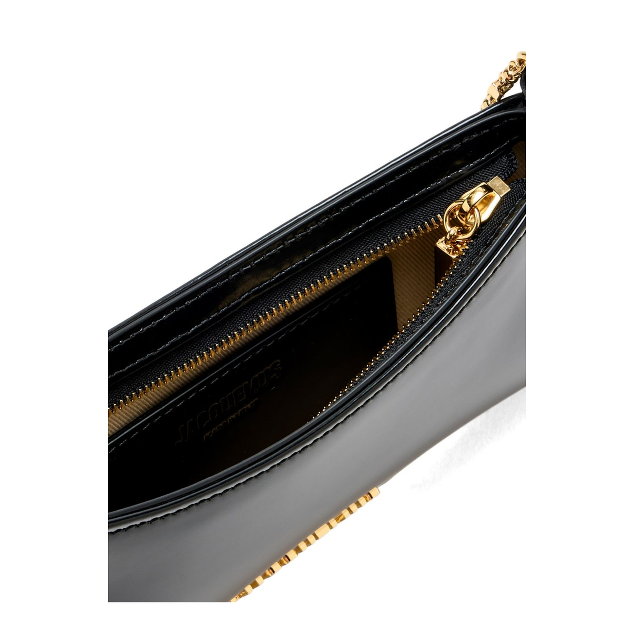 Le Petit Bisou Chaîne Calf Leather Shoulder Bag - Black - Image 2