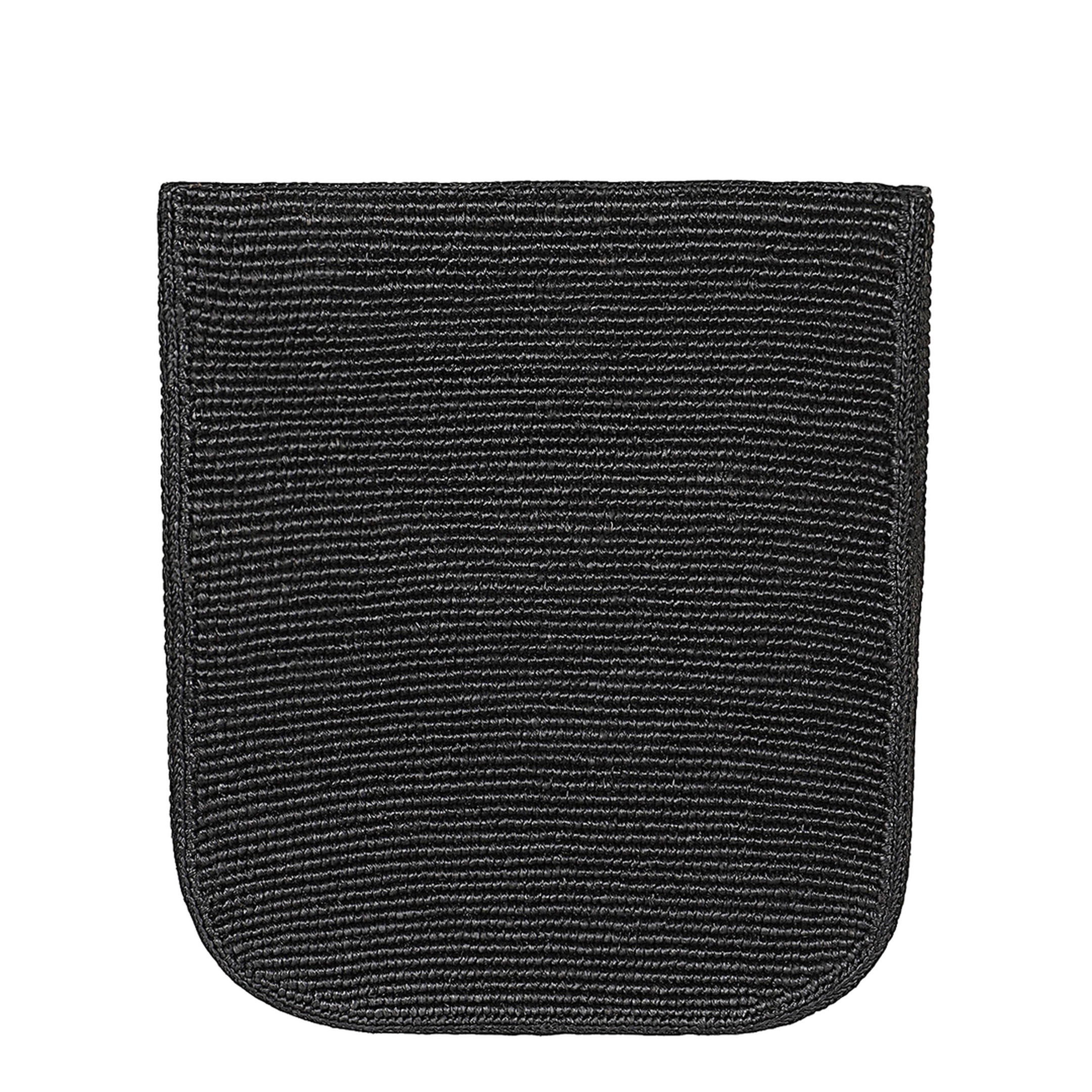 Lori Raffia Shoulder Bag - Black - Image 3