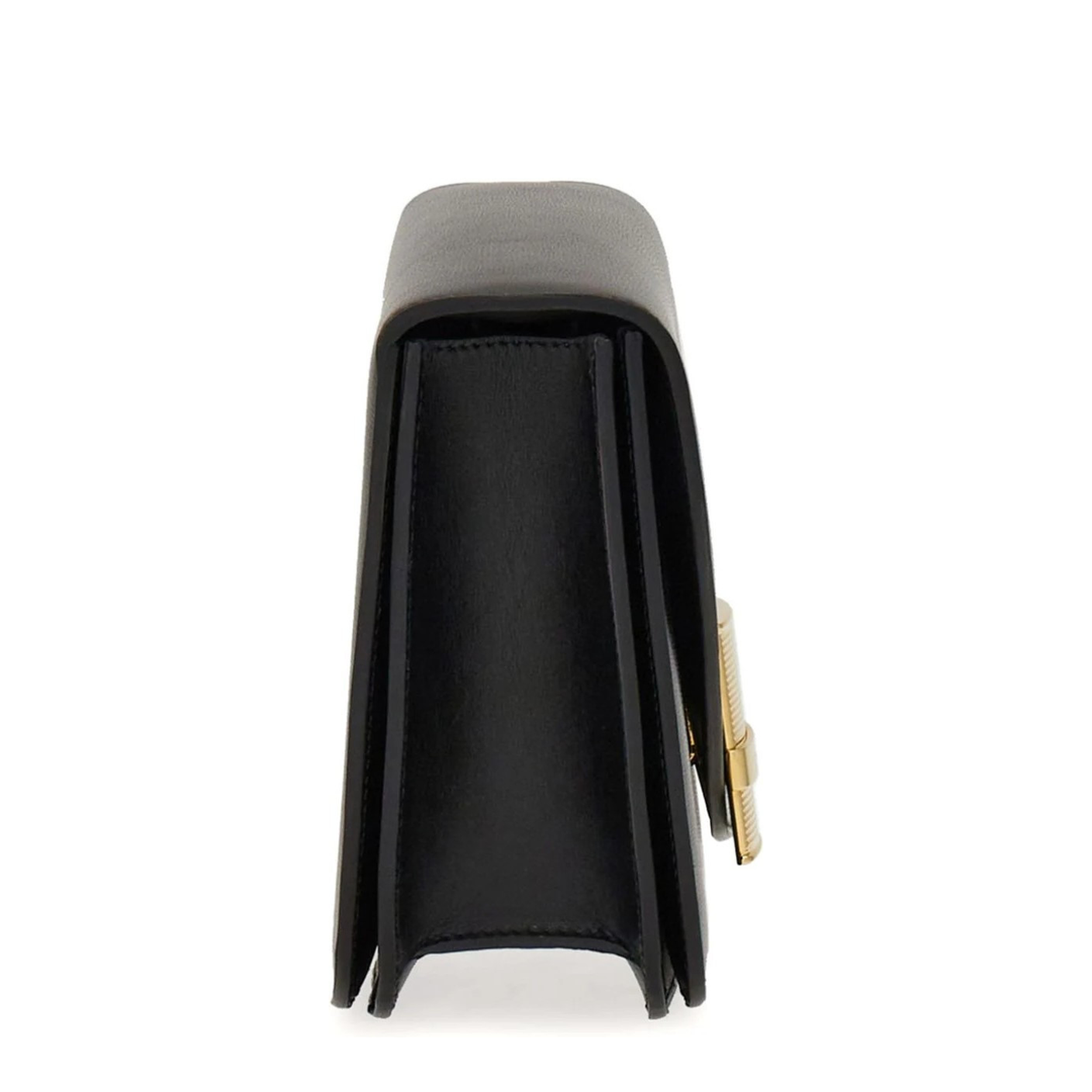 Fiamma Small Calfskin Crossbody Bag - Black - Image 3