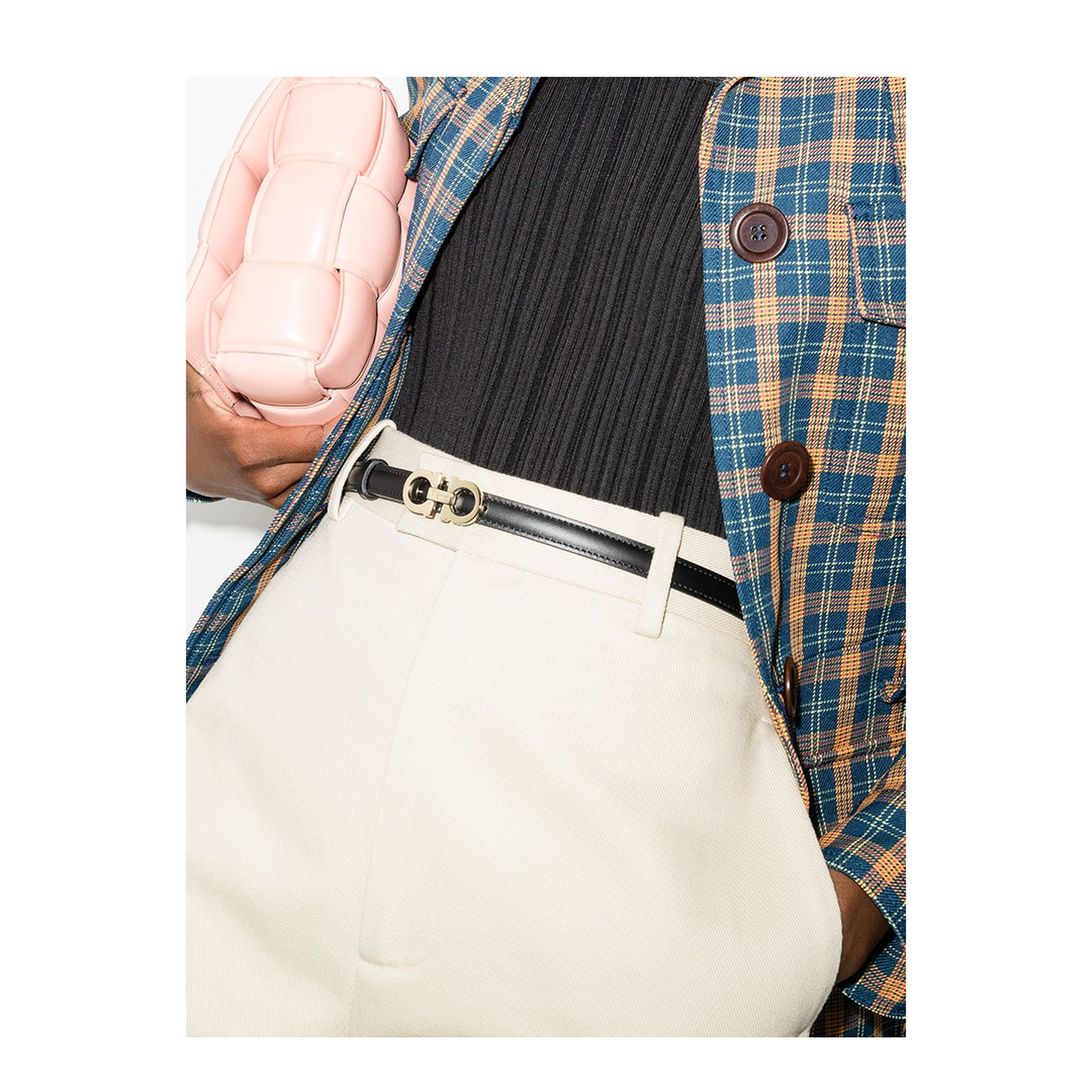 Black Calf Leather Logo Plaque - Image 2