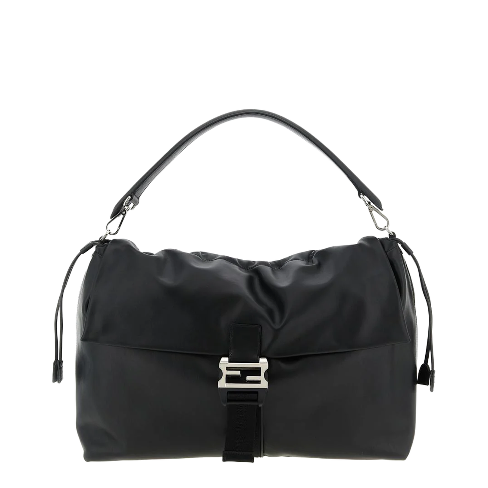 Flux Maxi Messenger Leather Black - Image 1