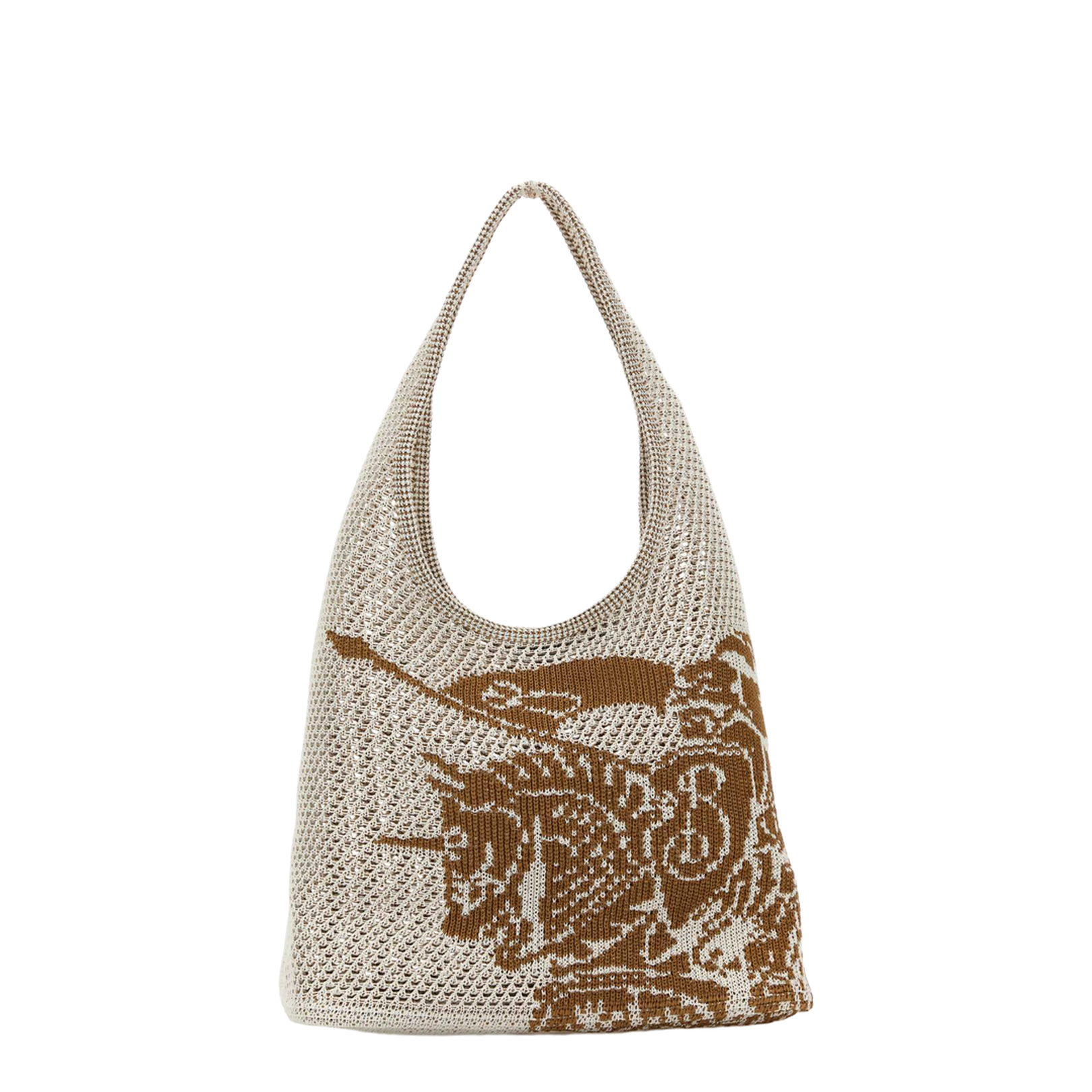 Crochet Shopping Bag White - Image 1