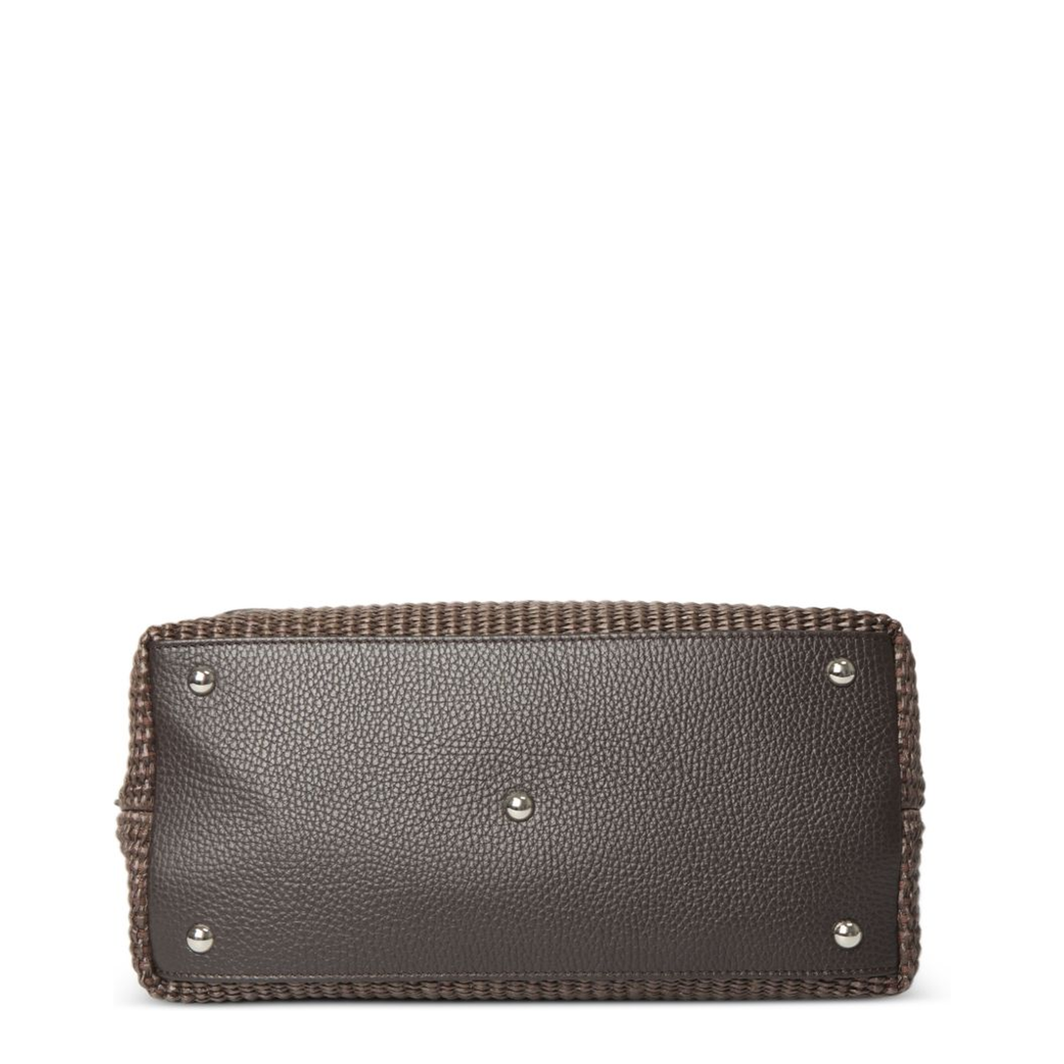 Postina Baby Wicker Top-Handle Bag - Brown Sottobosco - Image 2