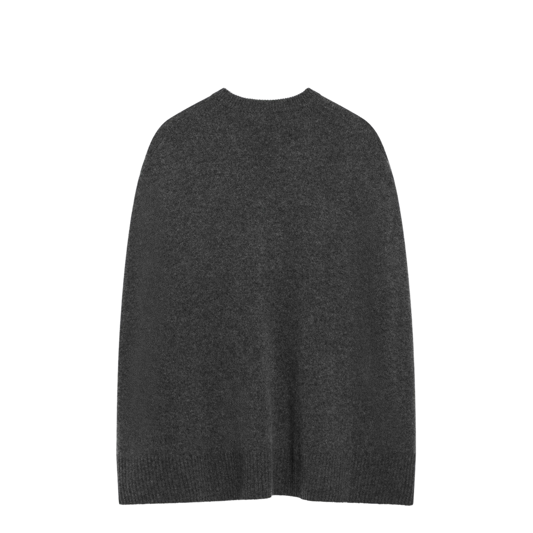 Grey Cashmere Cape Sweater - Image 2