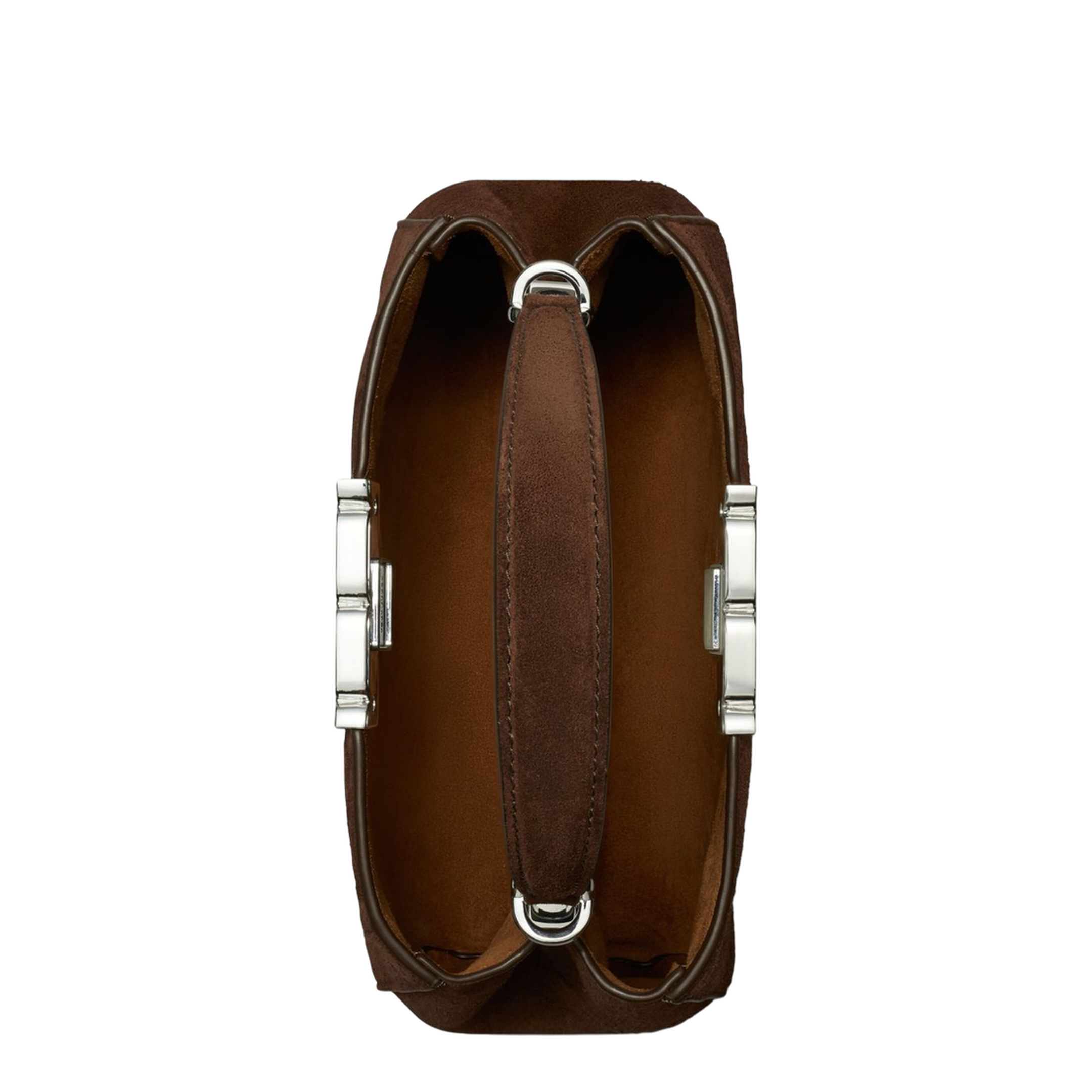 Eleanor Mini Suede Satchel - Caramel - Image 4