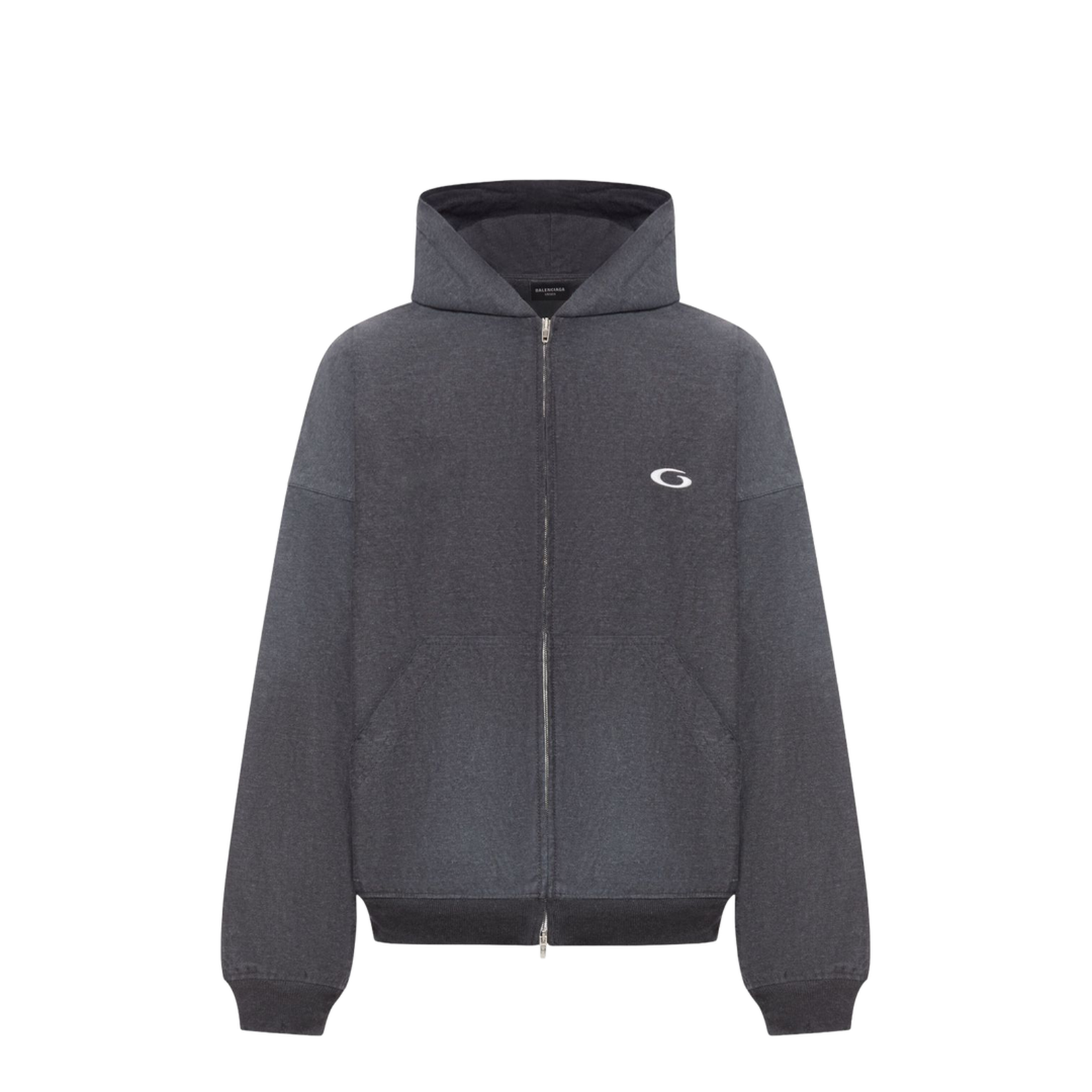 Hoodie Trompe L'œil in Anthracite - Image 1