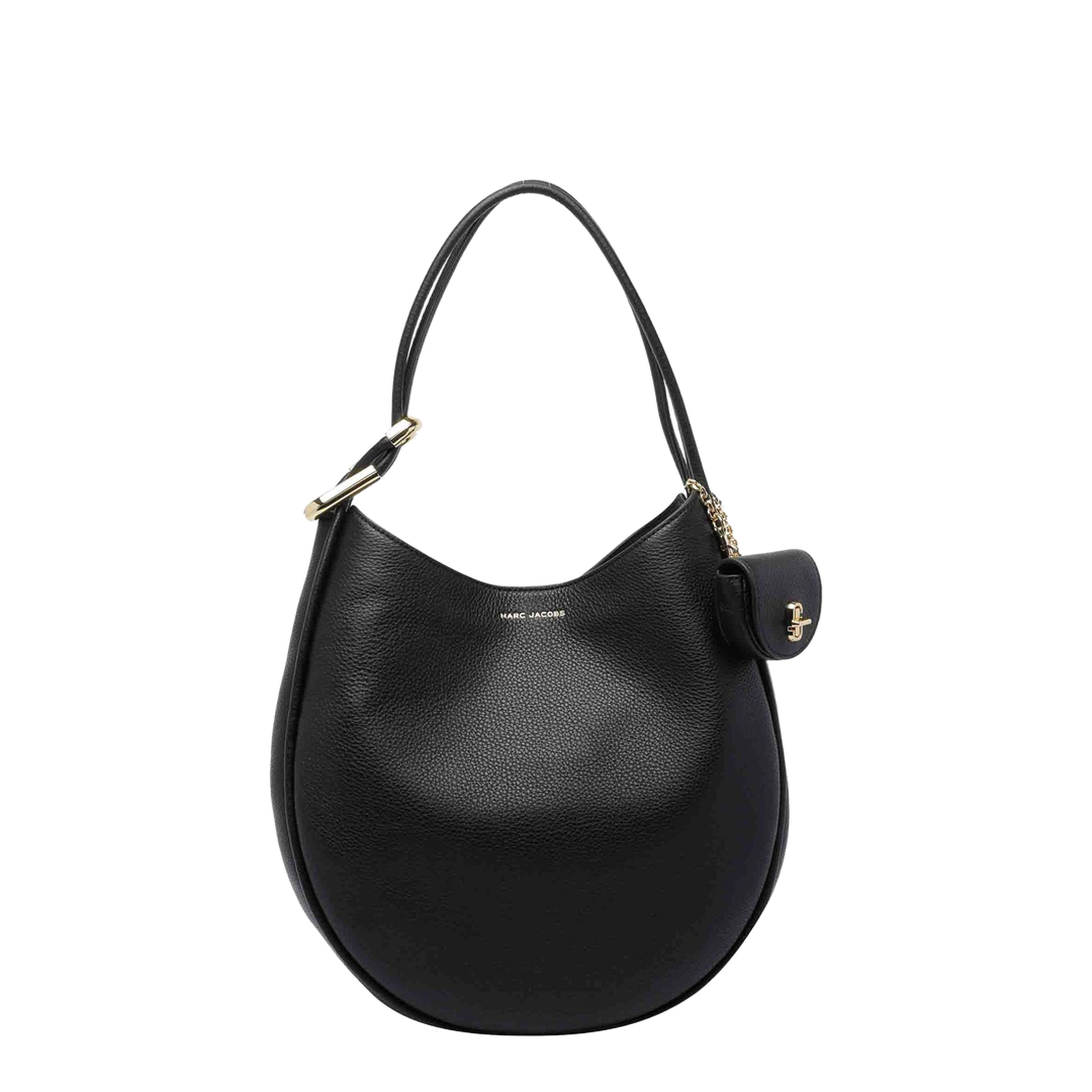 Calf Leather Shoulder Bag - Black - Image 1