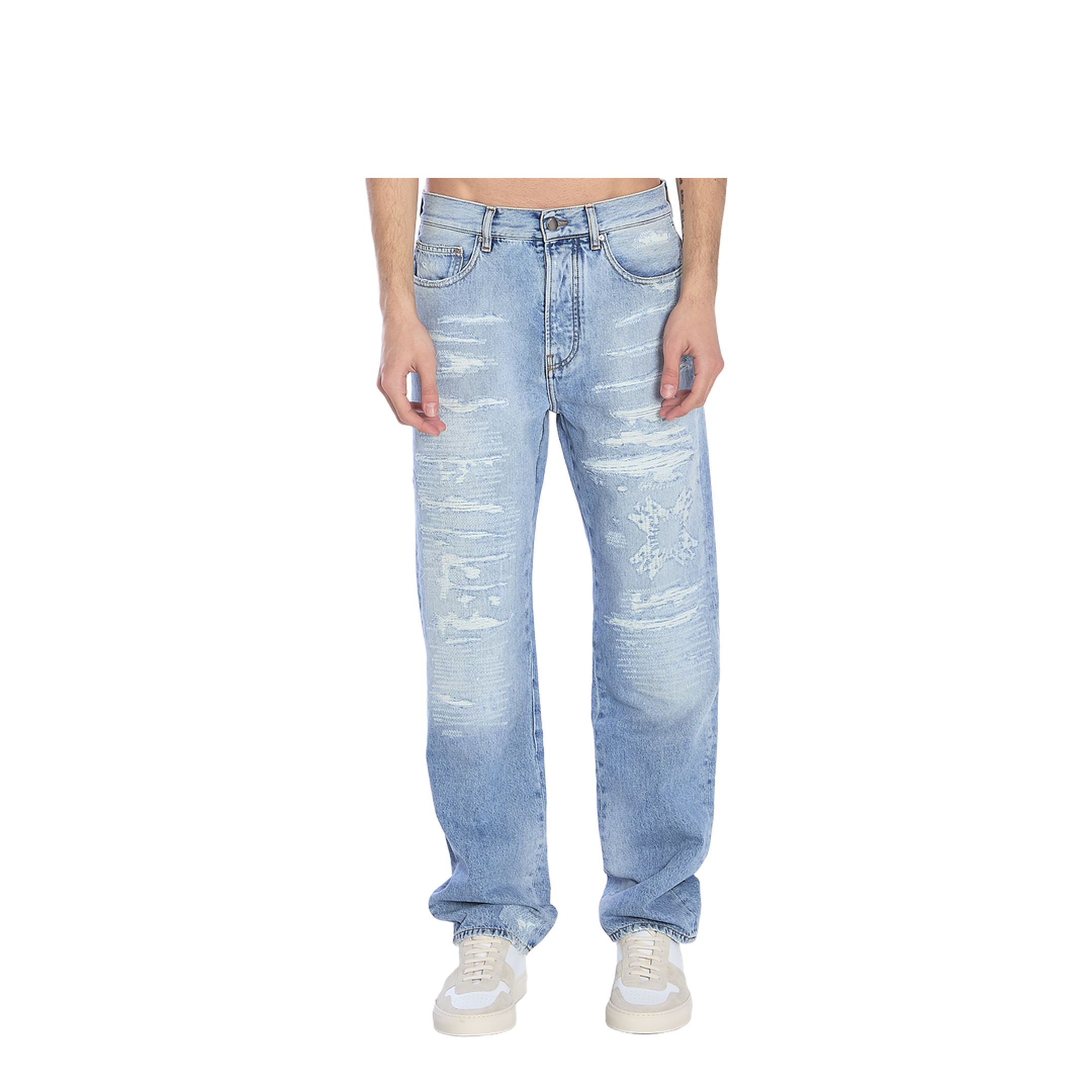 Quad Repaired Jeans - Image 1