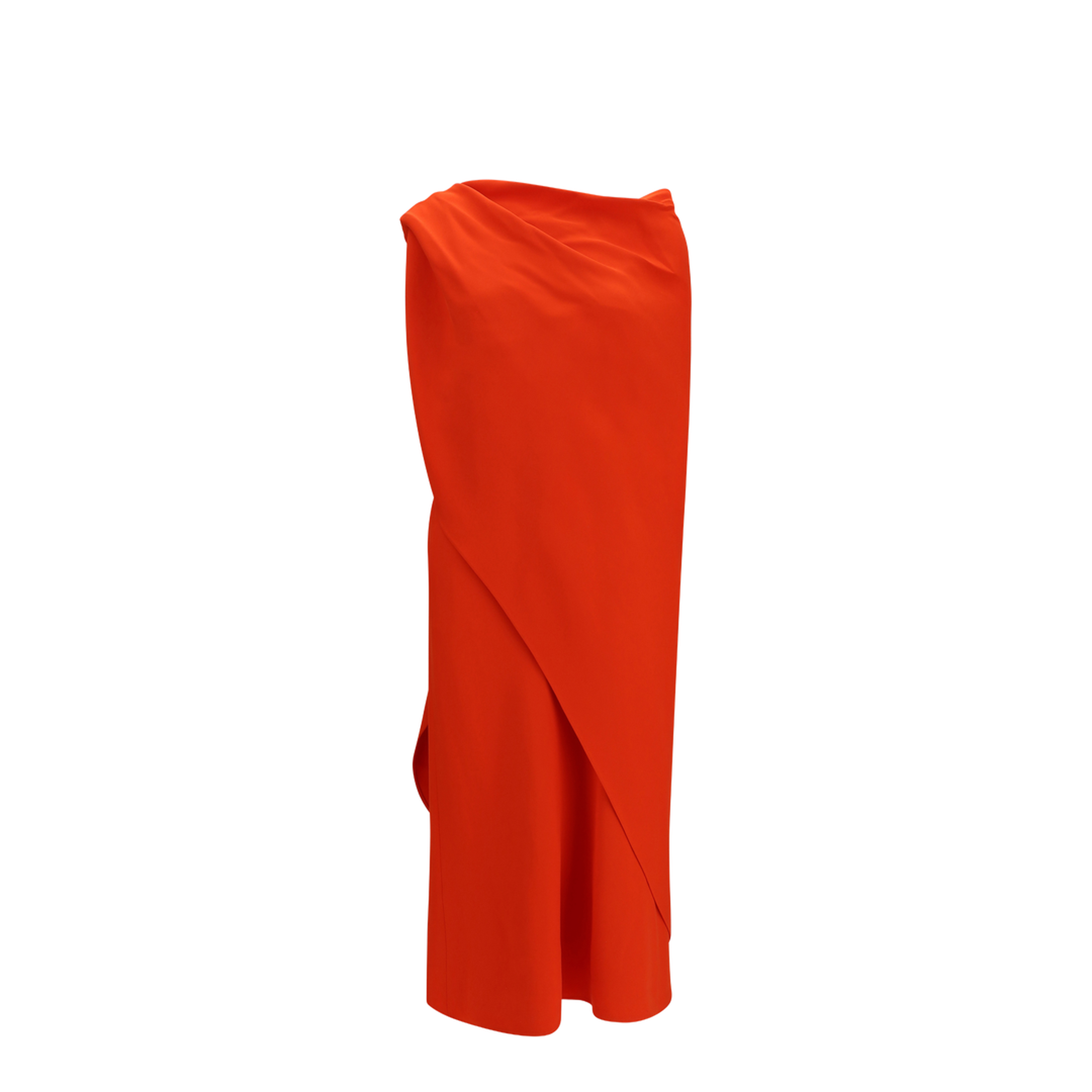 Draped Silk Midi Dress - Image 1
