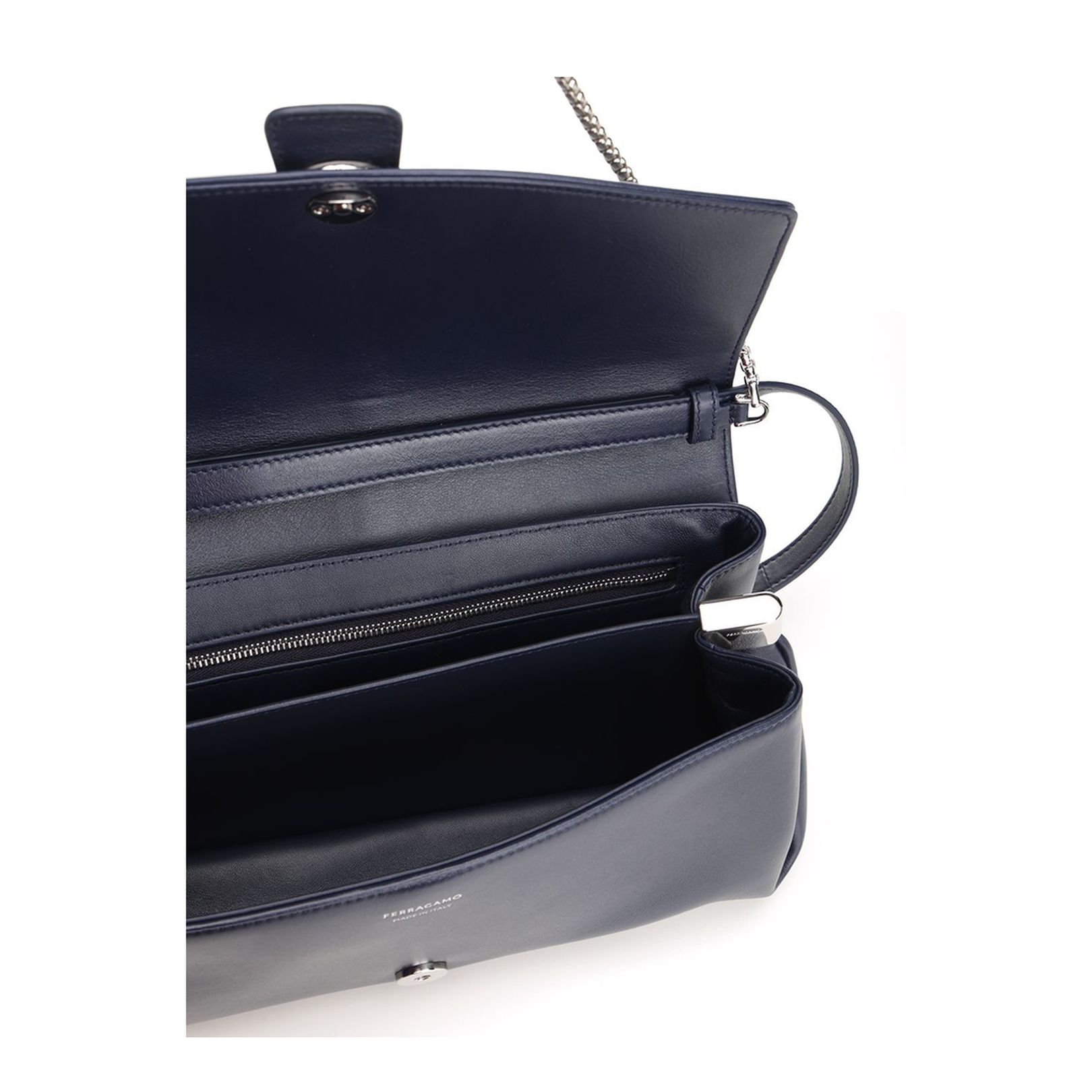 Gancino Pouch Medium Shoulder Bag Leather Blue - Image 4