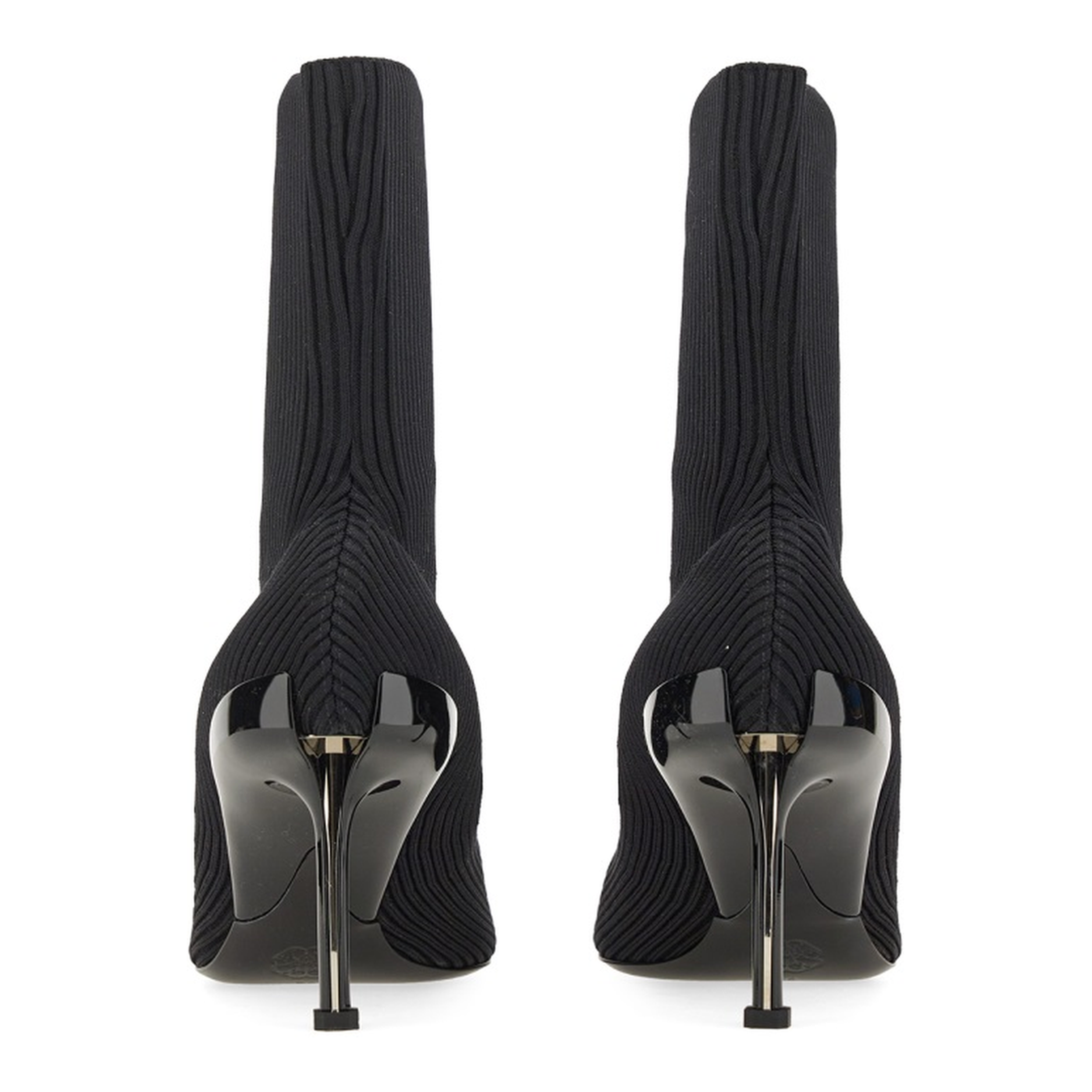 Slash 90Mm Ribbed-Knit Boots - Image 3