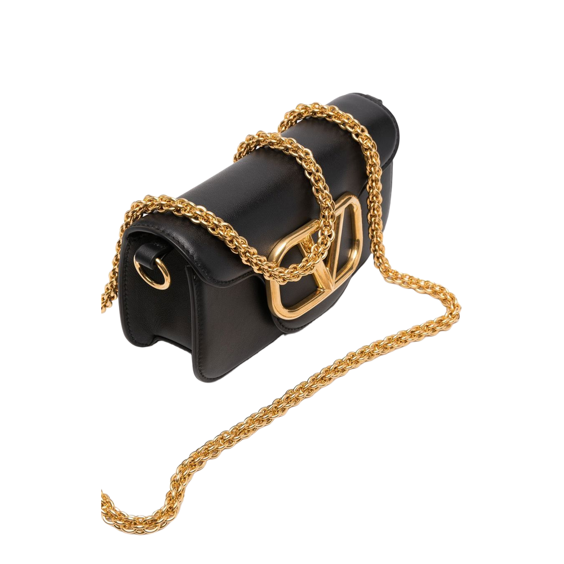 Locò Small Calfskin Shoulder Bag - Black - Image 4