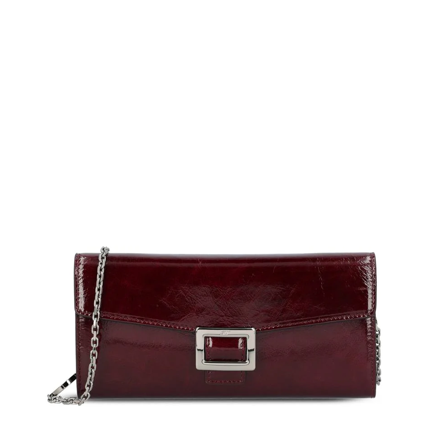 Belle Vivier Wallet Patent Leather Burgundy - Image 1