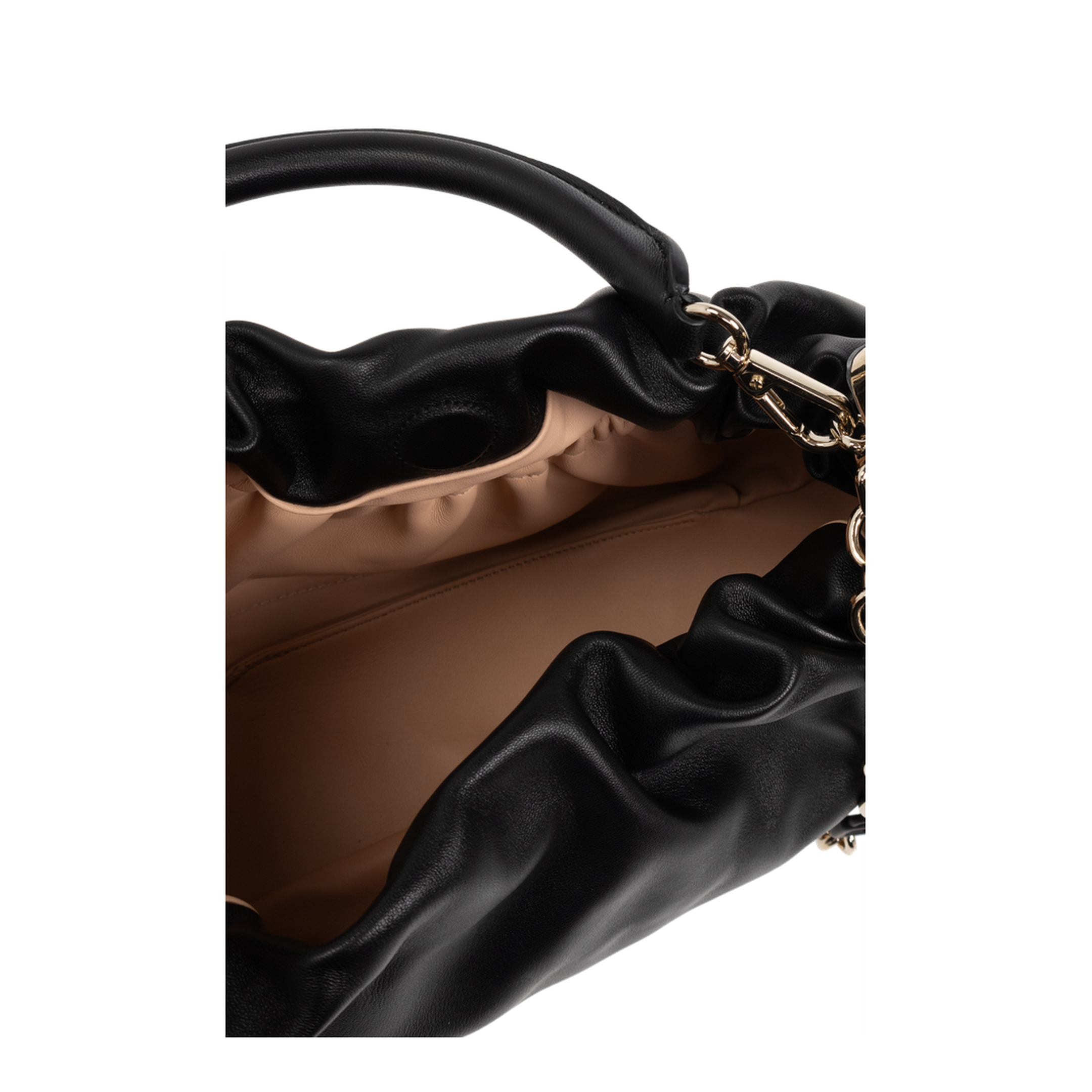 Viv' Choc Royal Medium Nappa Leather Hobo - Black - Image 5