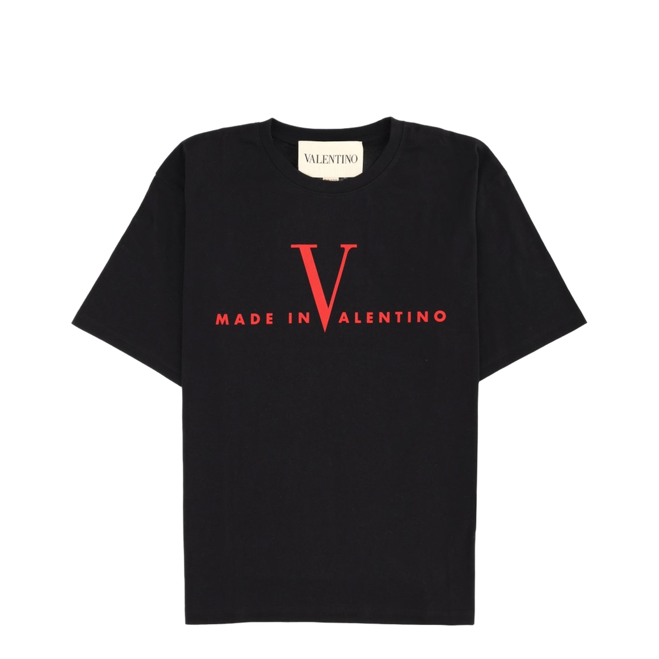 Cotton T-Shirt with Made In Print - Image 1