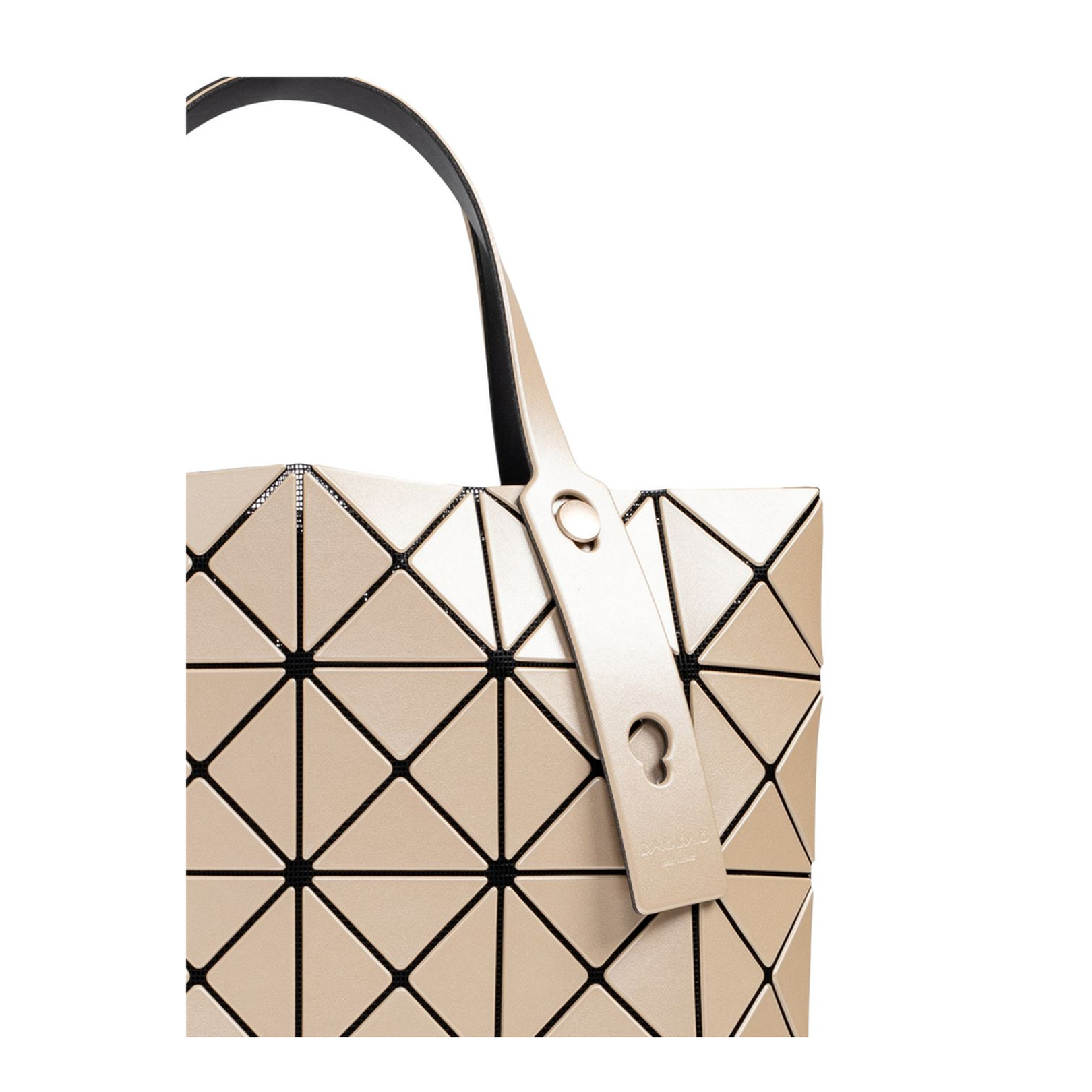 Lucent Metallic Adjustable Tote Beige - Image 5