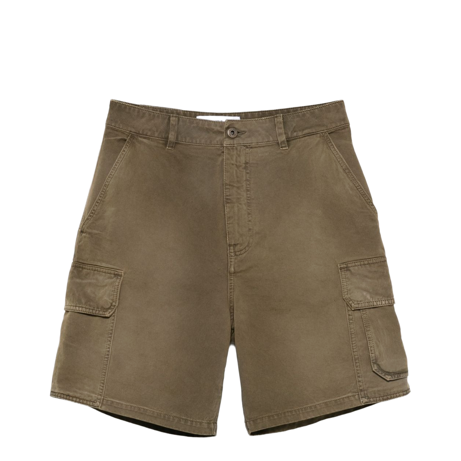 Cargo Shorts in Cotton Green - Image 1