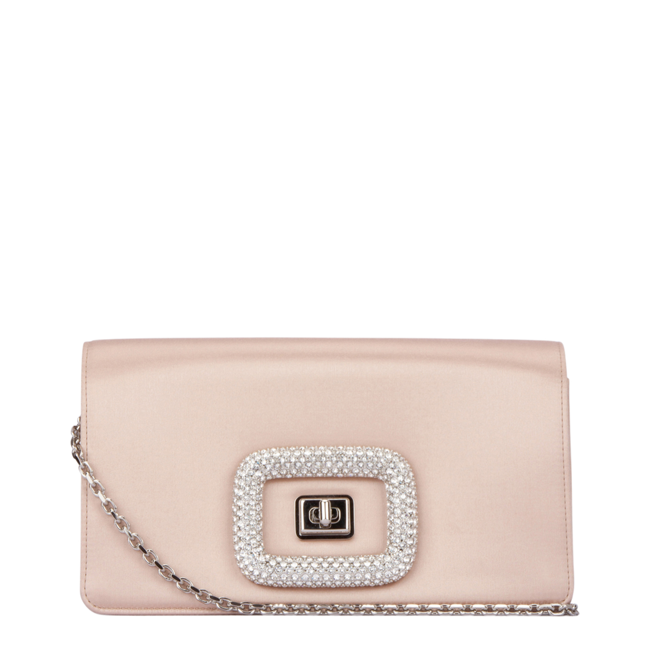 Viv' de Choc Satin Clutch - Light Pink - Image 1